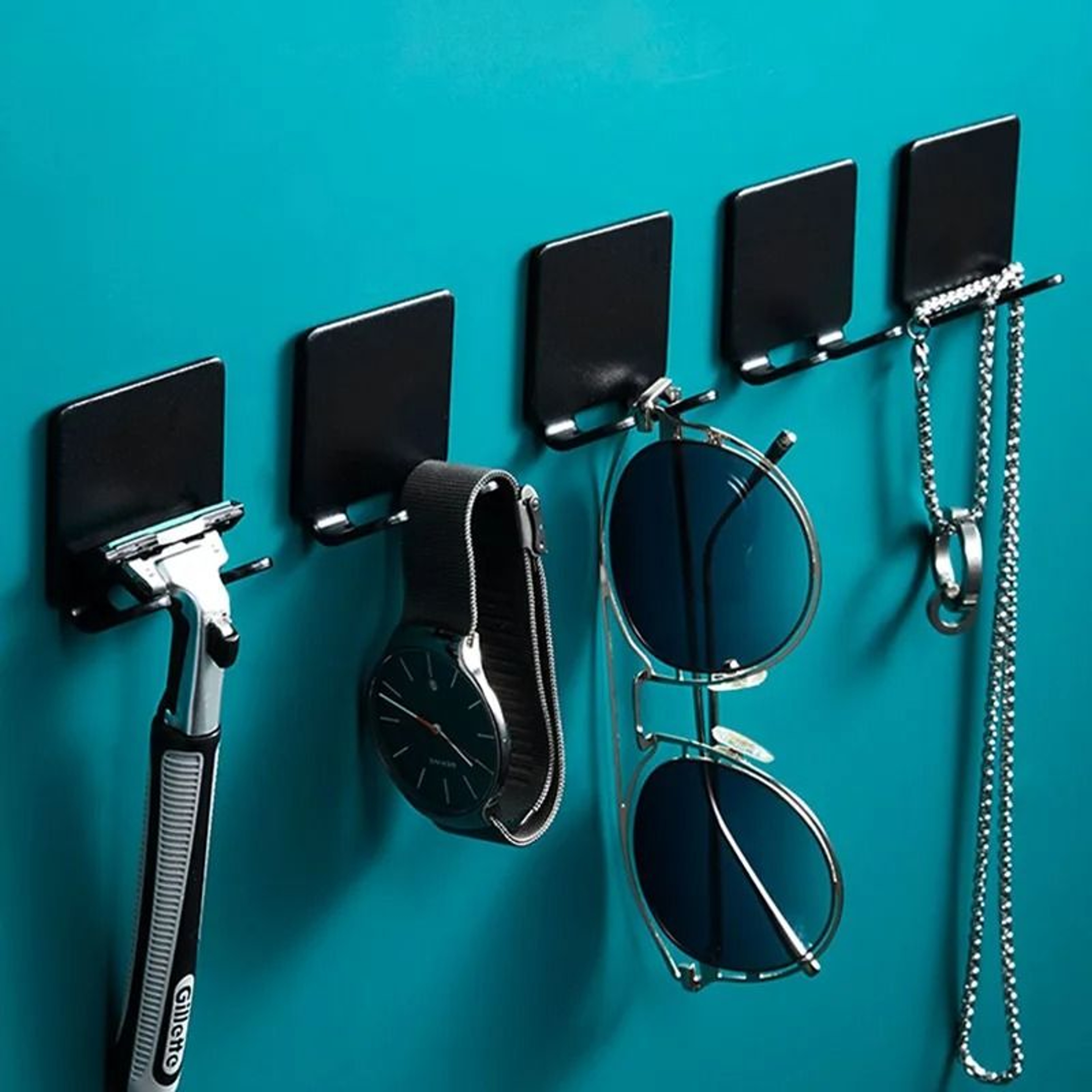 Wall Mounted Shaving Razor Holder Multifunction Bathroom Storage Hook 9