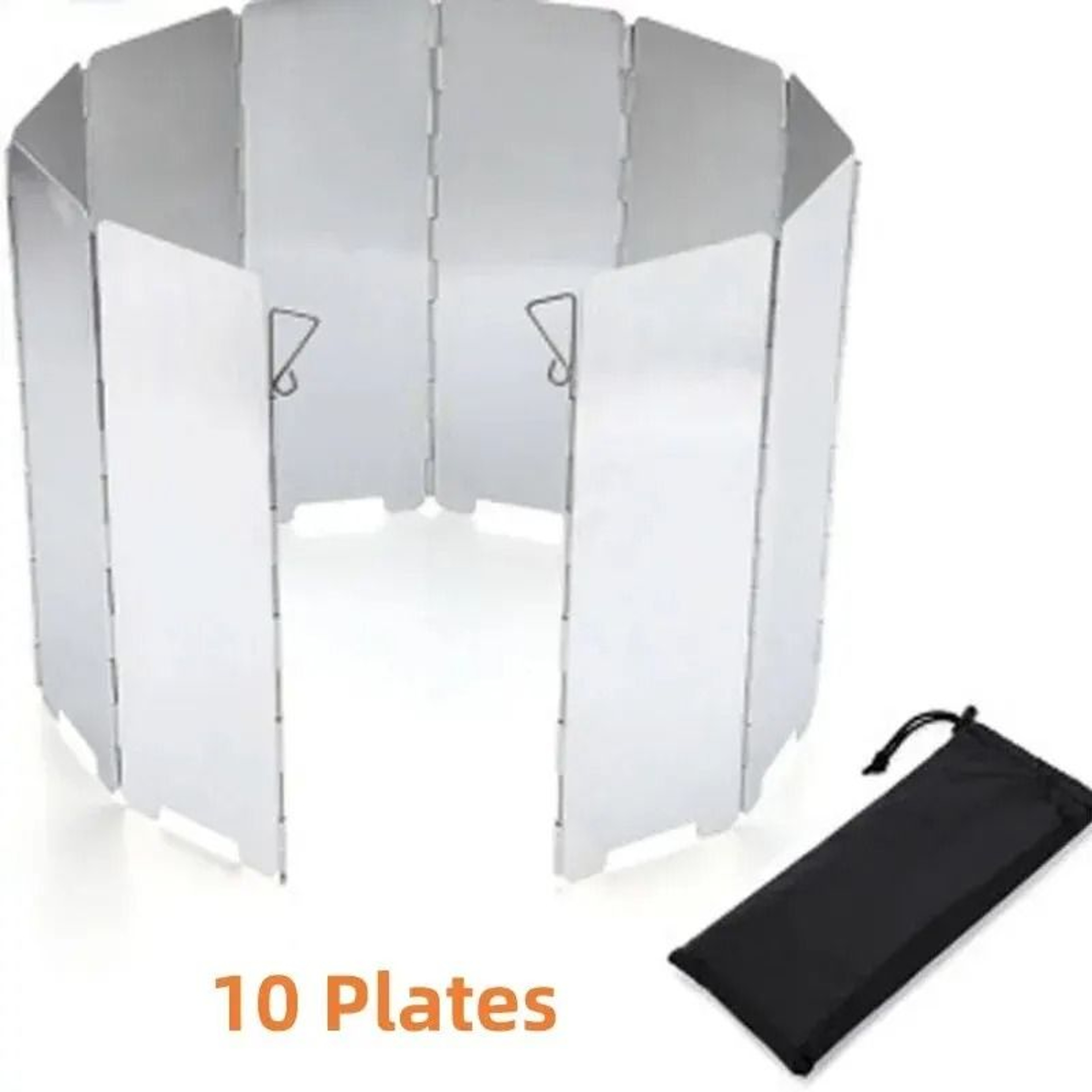 Ultralight Foldable Camping Stove Windscreen Aluminum Alloy Wind Shield 2