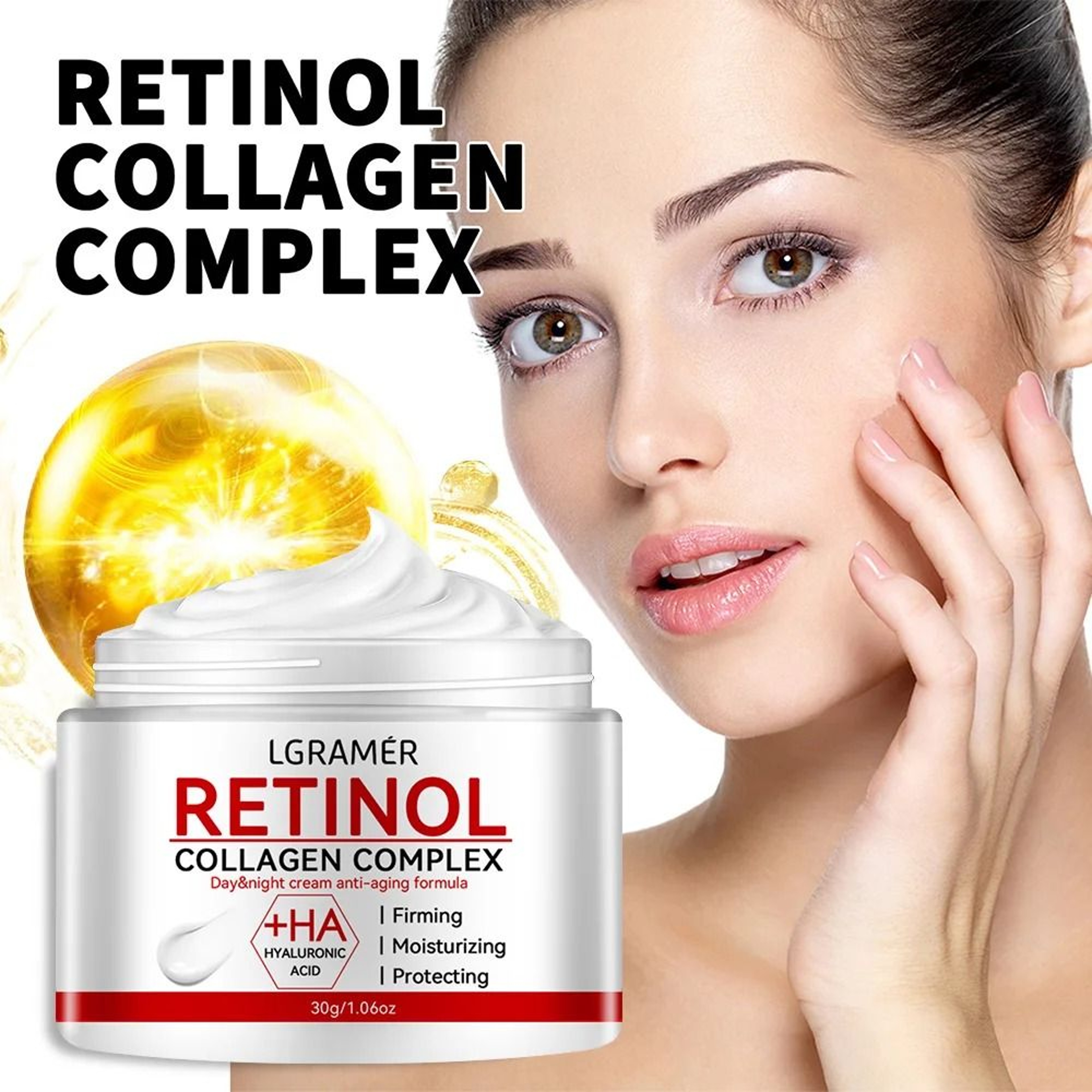 Retinol Face Cream Collagen Firming Anti Aging Moisturizer 5