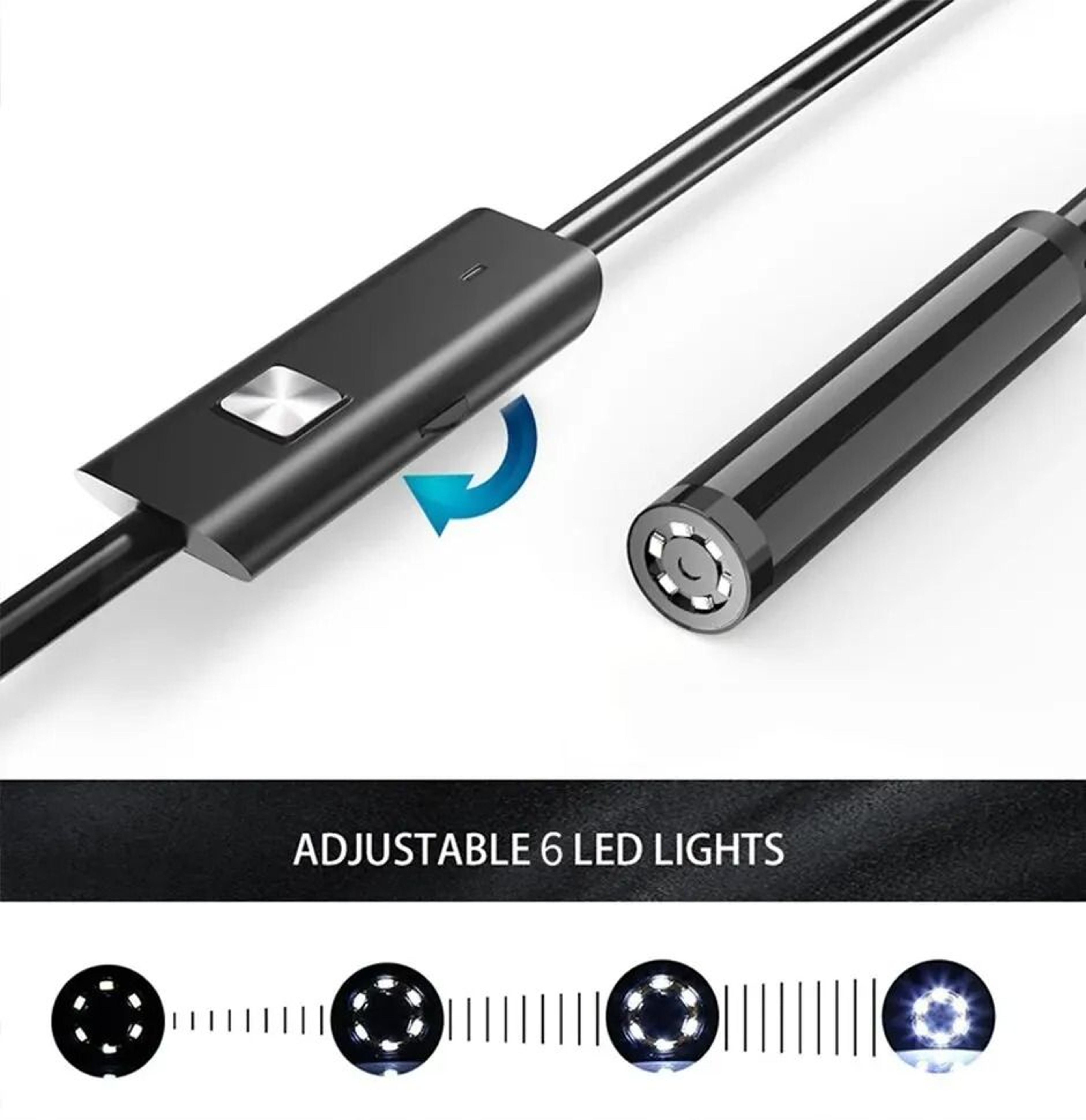 USB Endoscope Camera Type C Waterproof Inspection Camera With LED Lights 1