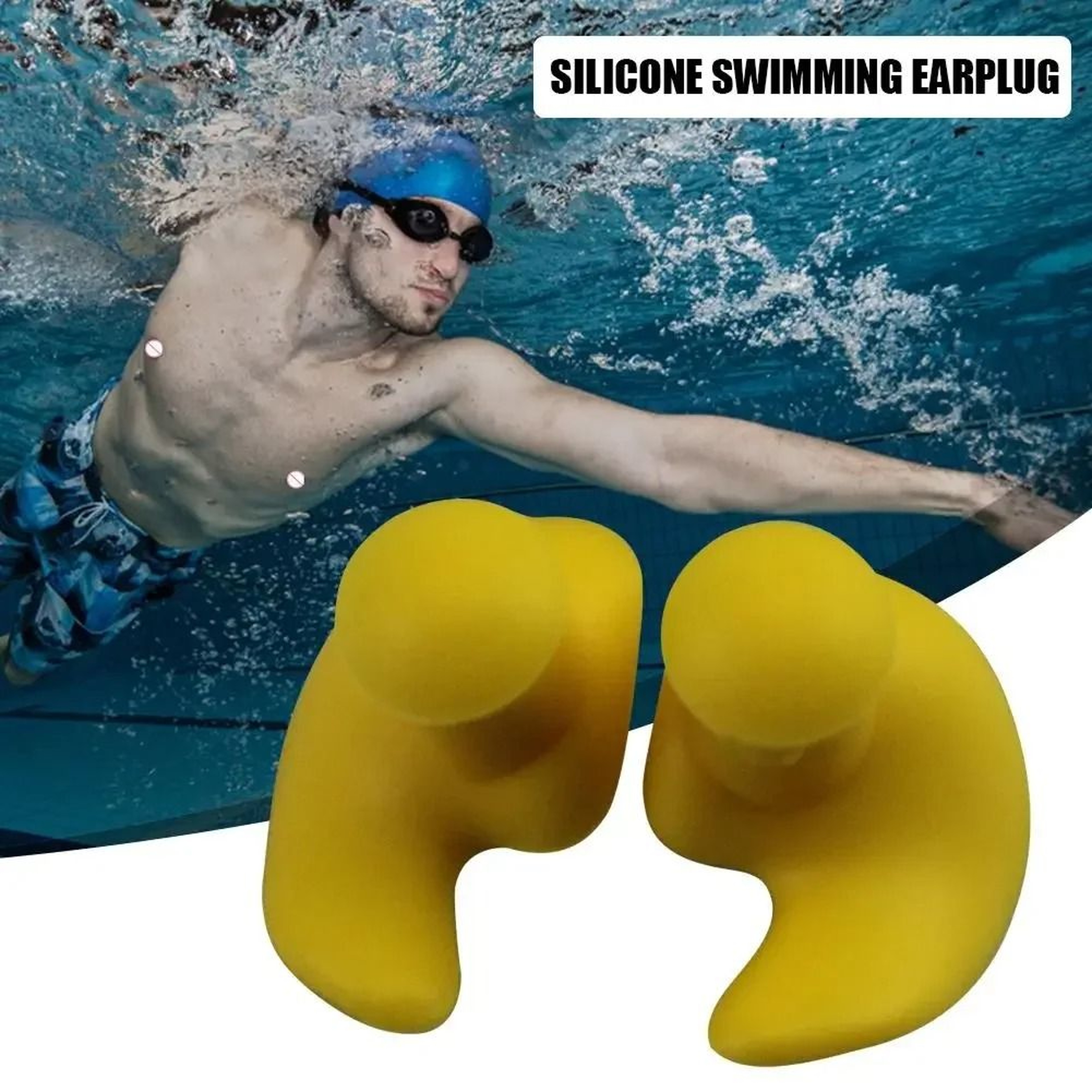 Waterproof Silicone Swimming Earplugs Soft Reusable Ear Protection 9