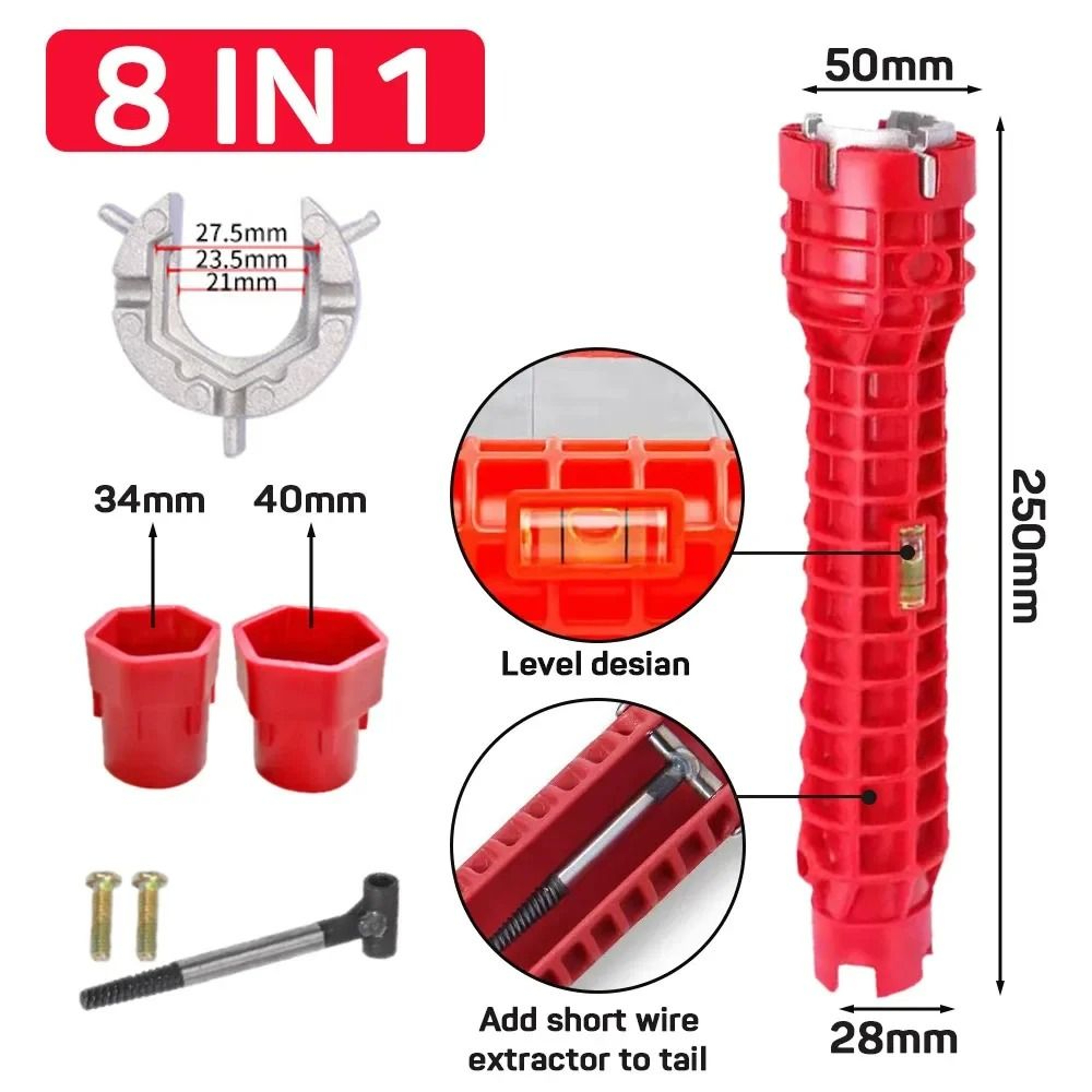14 In 1 Faucet Sink Wrench Plumbing Repair And Installation Tool Kit 1