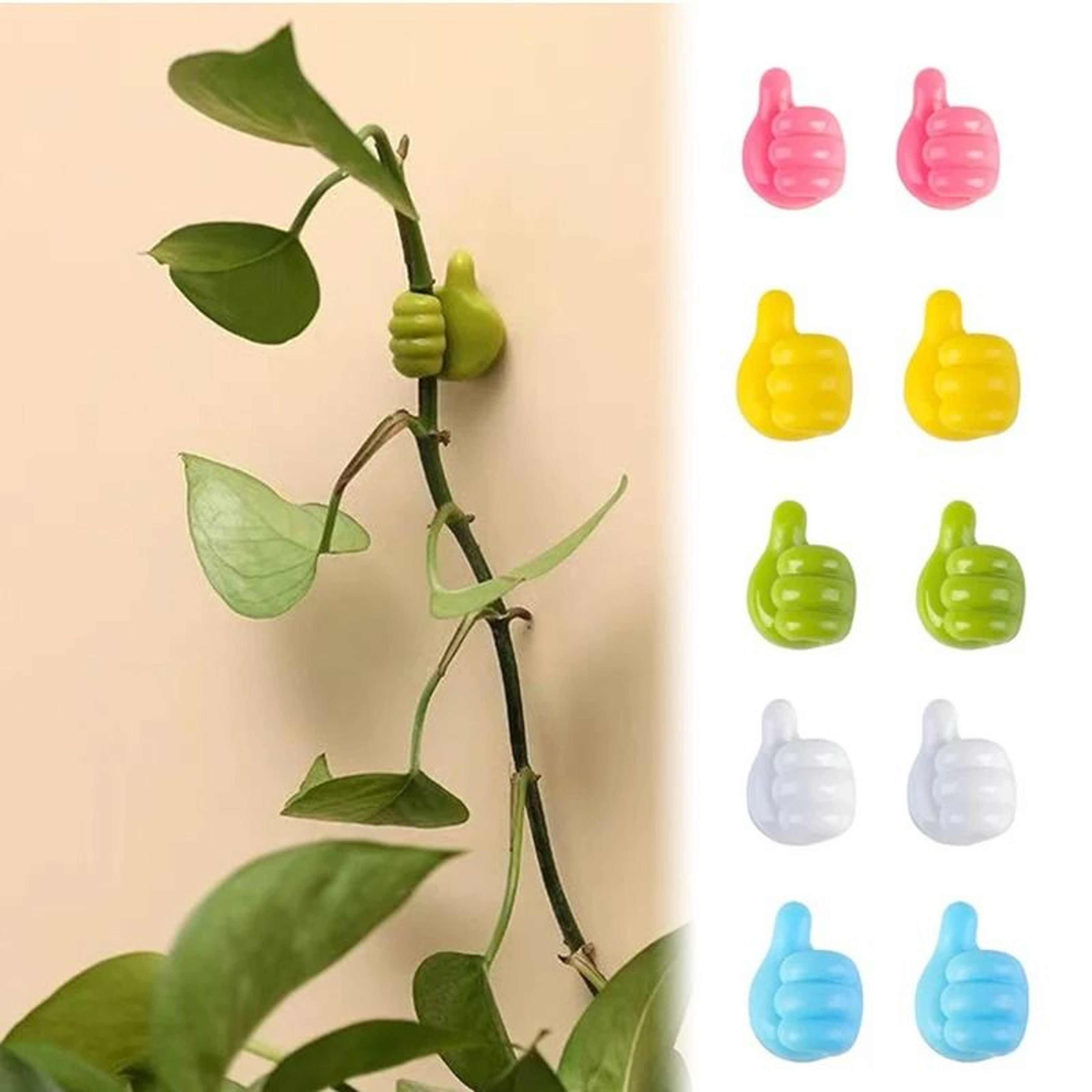 Hand Shape Cable Organizer Hook Self Adhesive Cord Holder For Car And Home 11