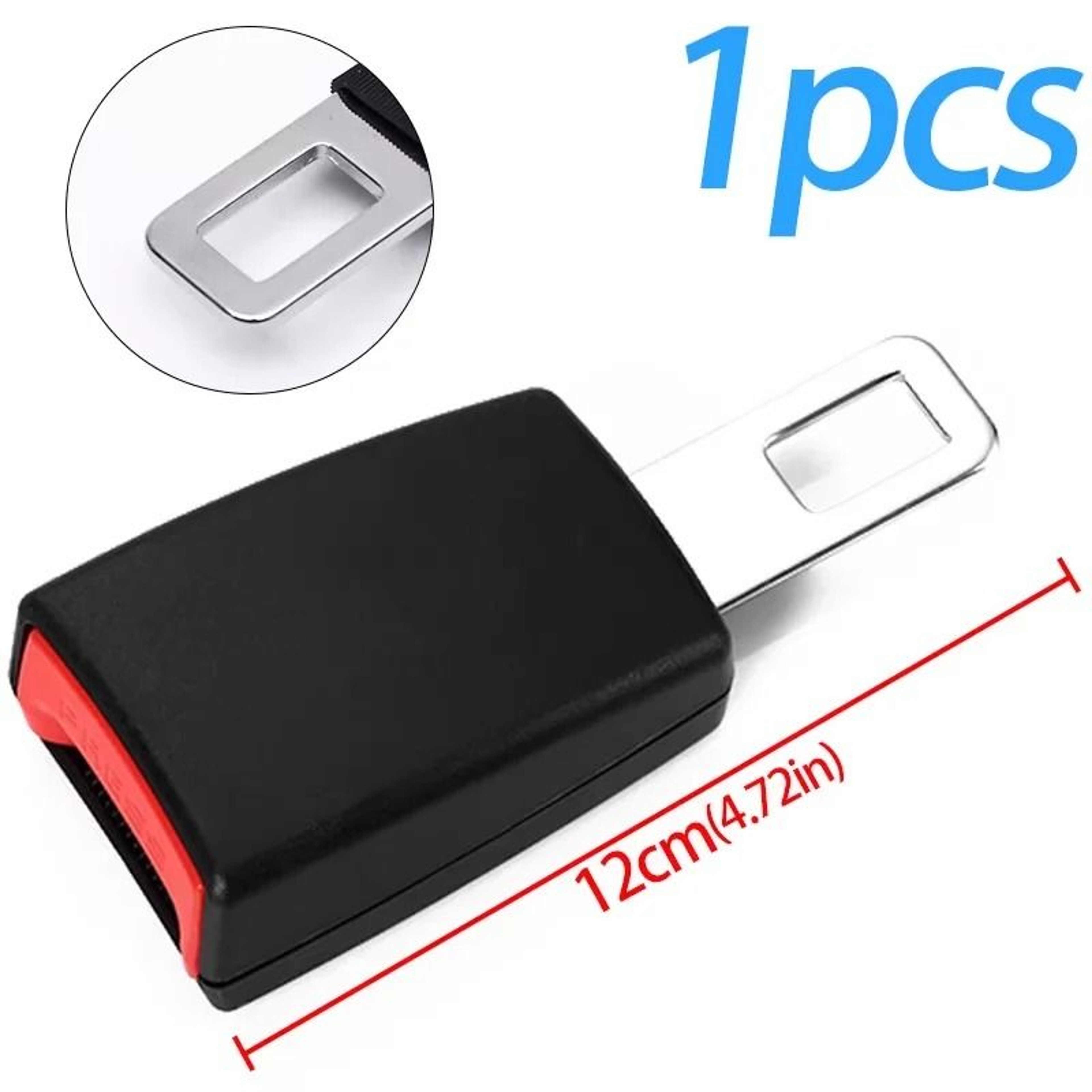 Car Seat Belt Extender Buckle Thickened Lengthening Safety Connector 3
