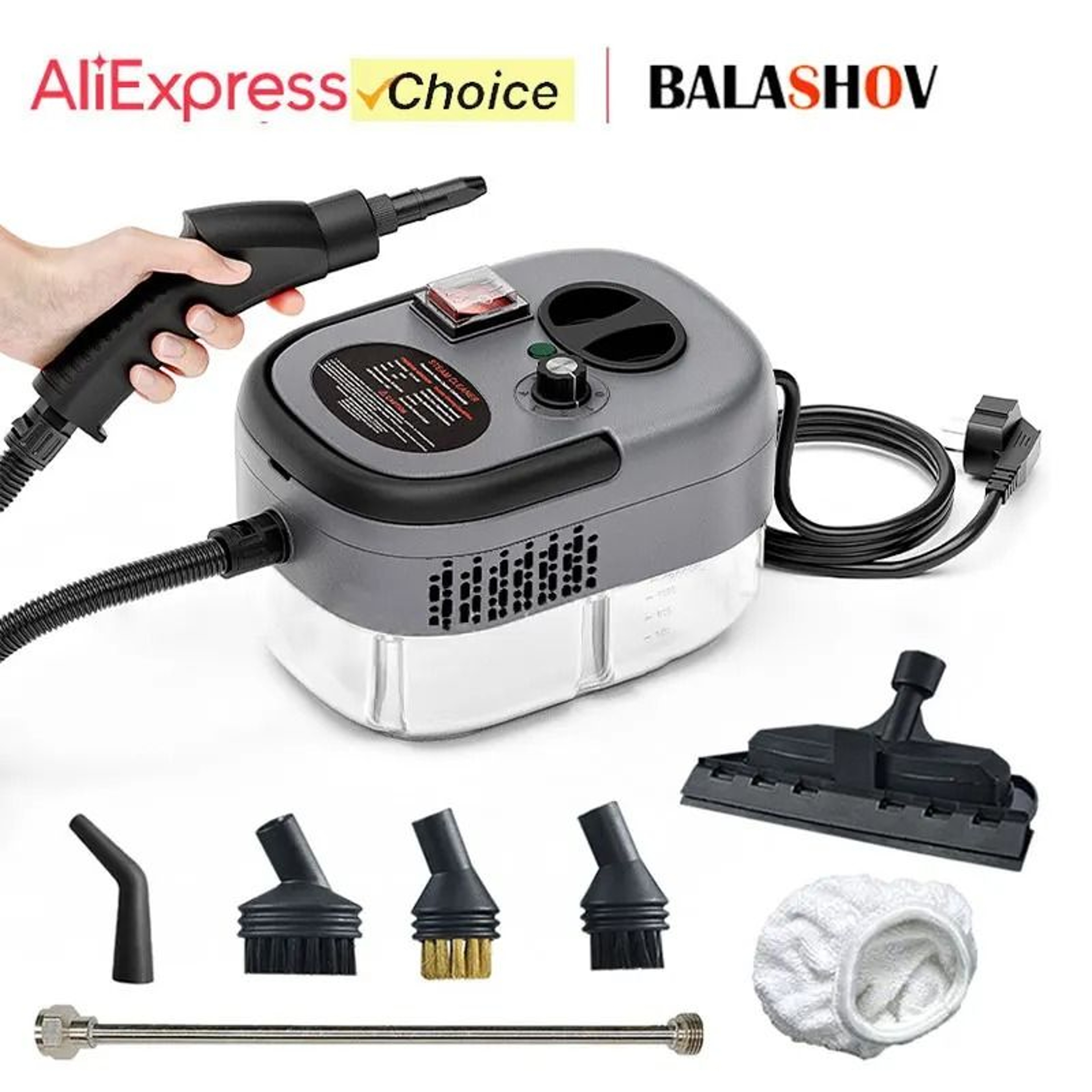 2500W High Temperature Handheld Steam Cleaner For Home And Car 7