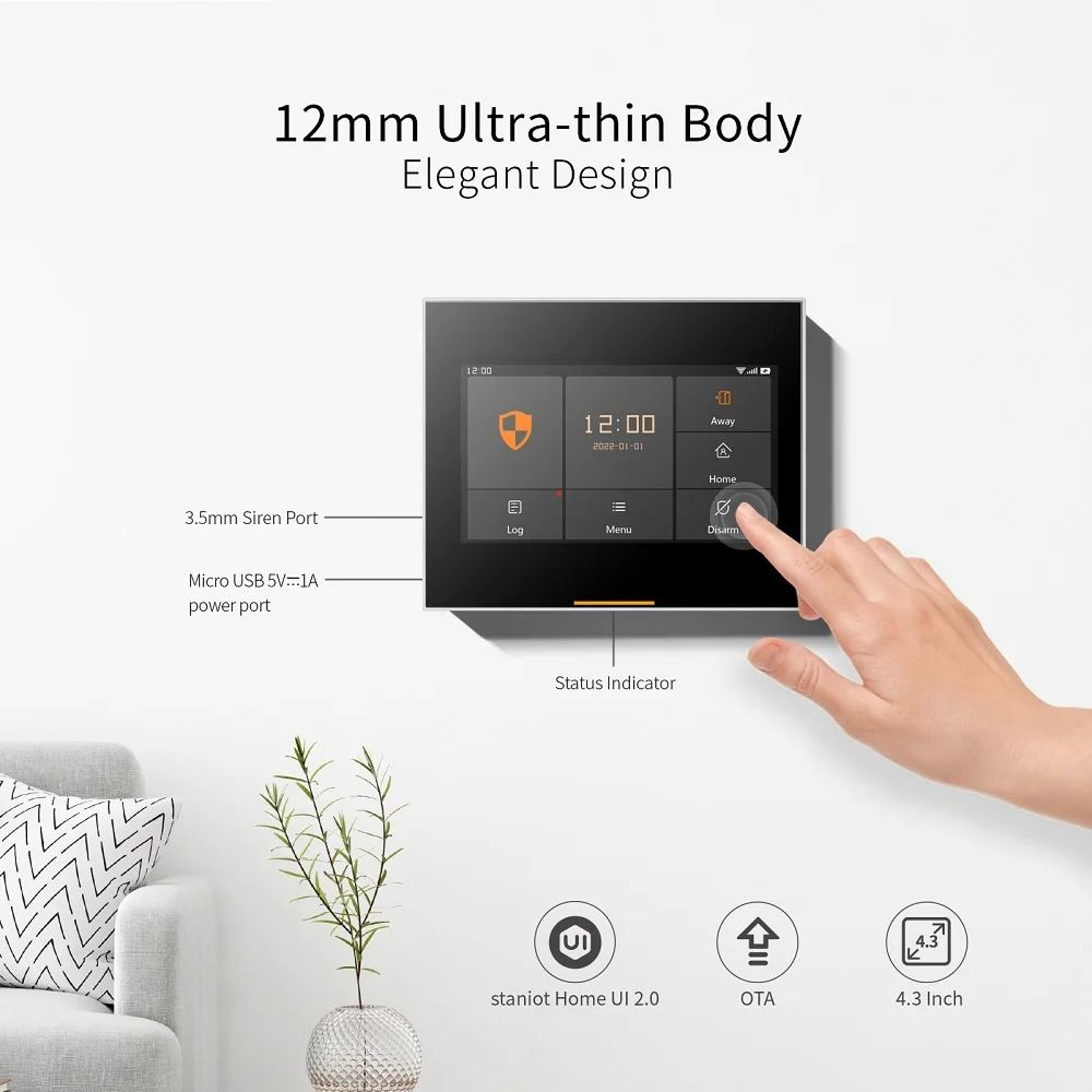Staniot WiFi Home Security System Tuya Smart Wireless House Alarm Compatible With Alexa And Google 13