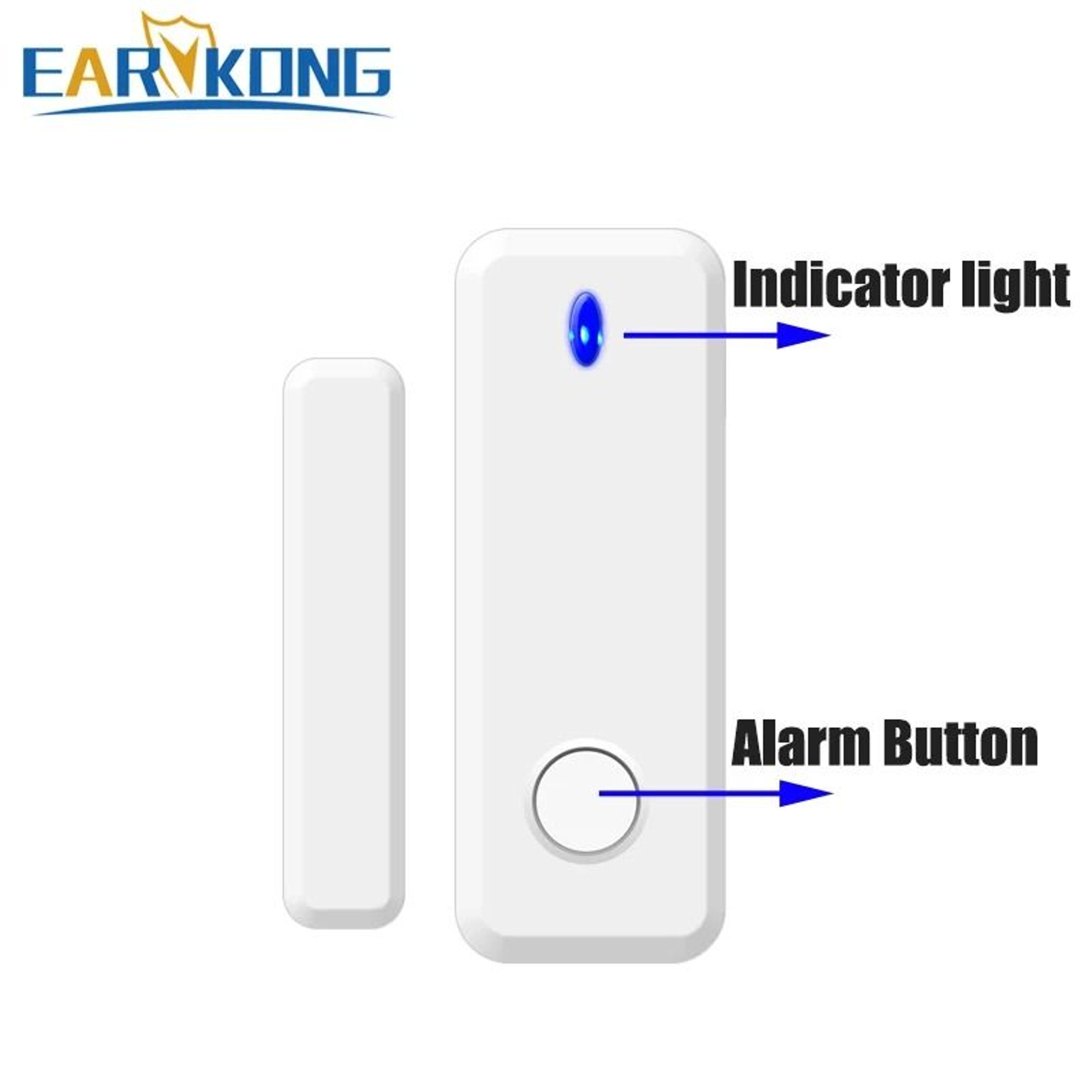 Wireless Door Window Sensor 433MHz Door Open Detector For Smart Home Alarm Systems 4