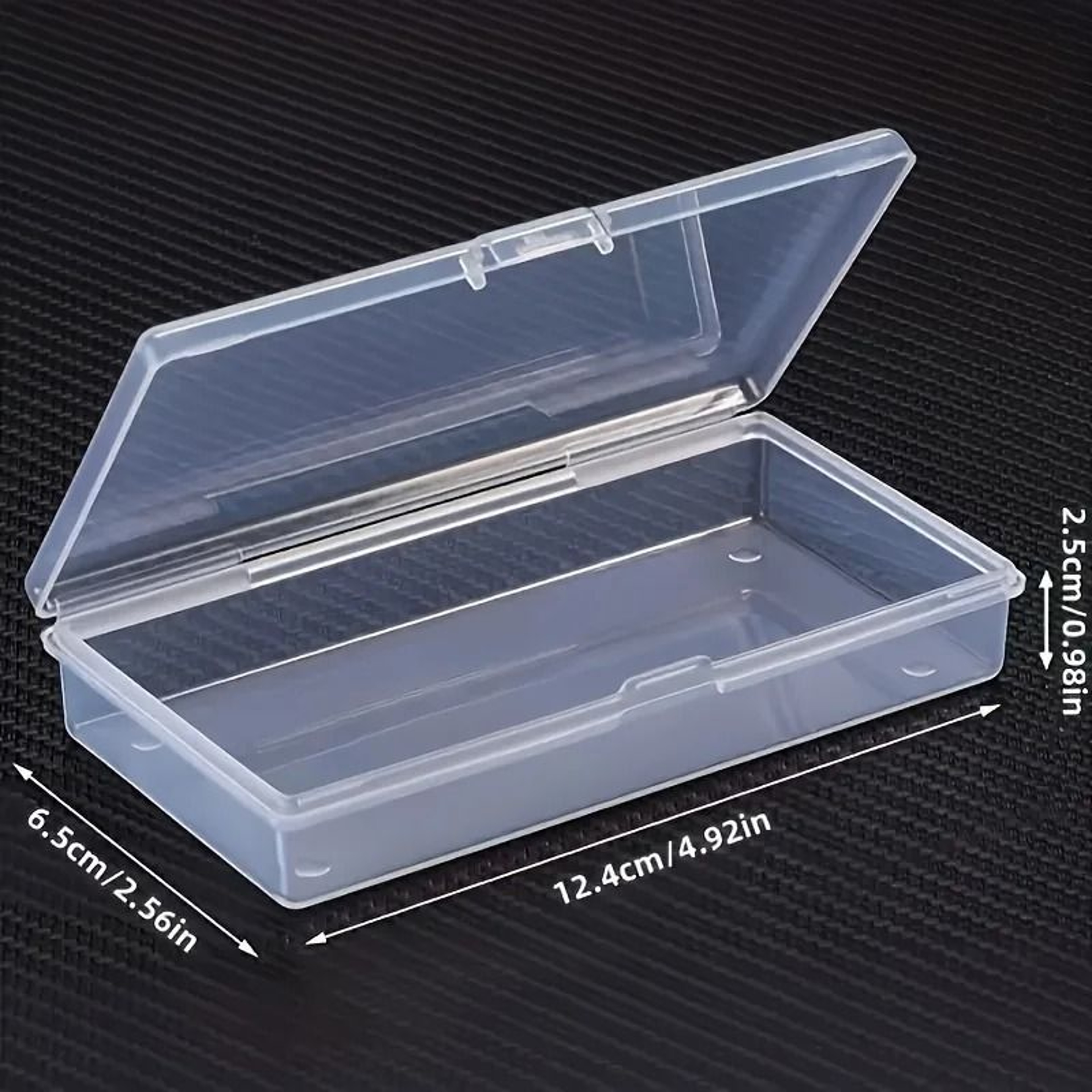 Clear Plastic Storage Boxes Stackable Organizer Containers With Snap Close Lids 3