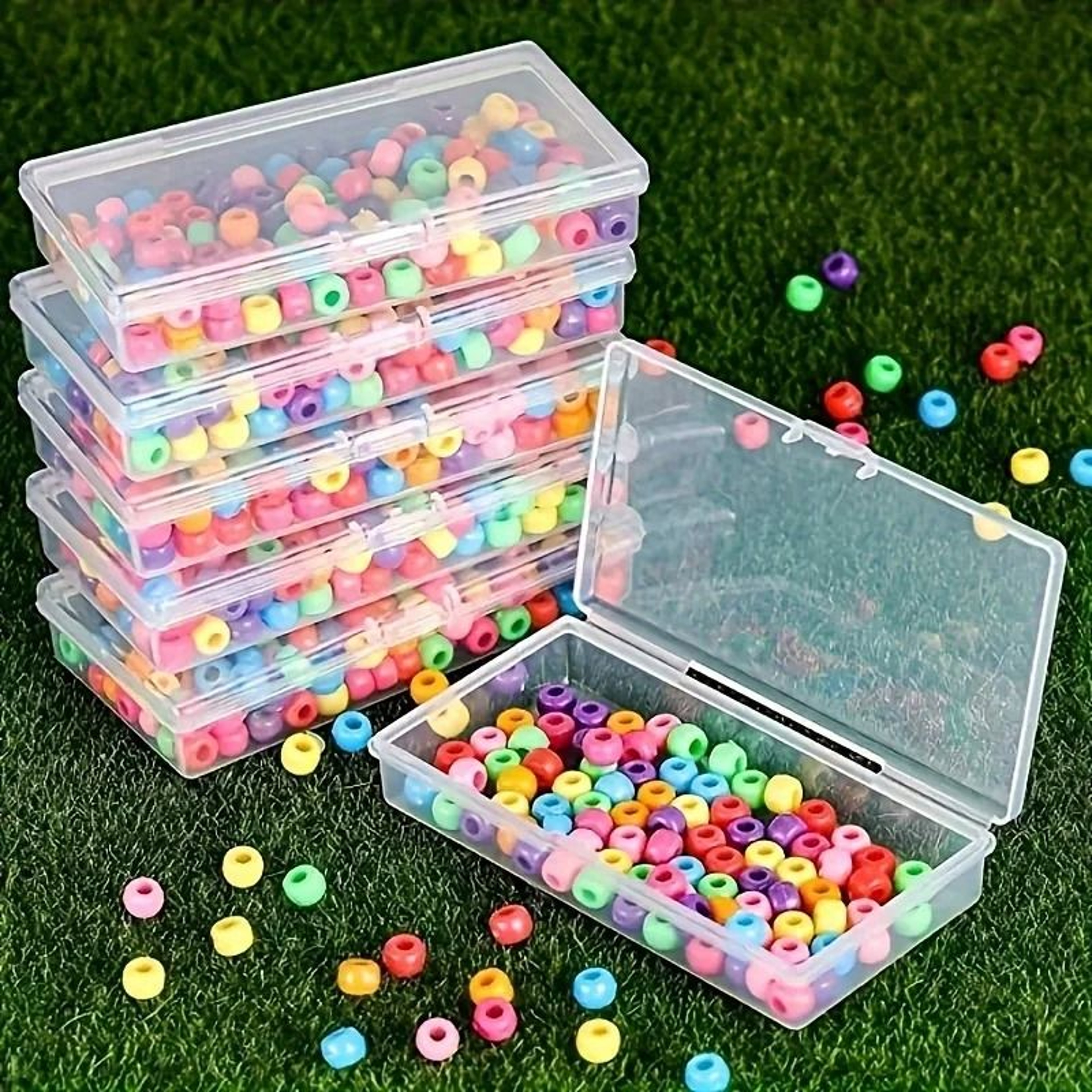 Clear Plastic Storage Boxes Stackable Organizer Containers With Snap Close Lids 4