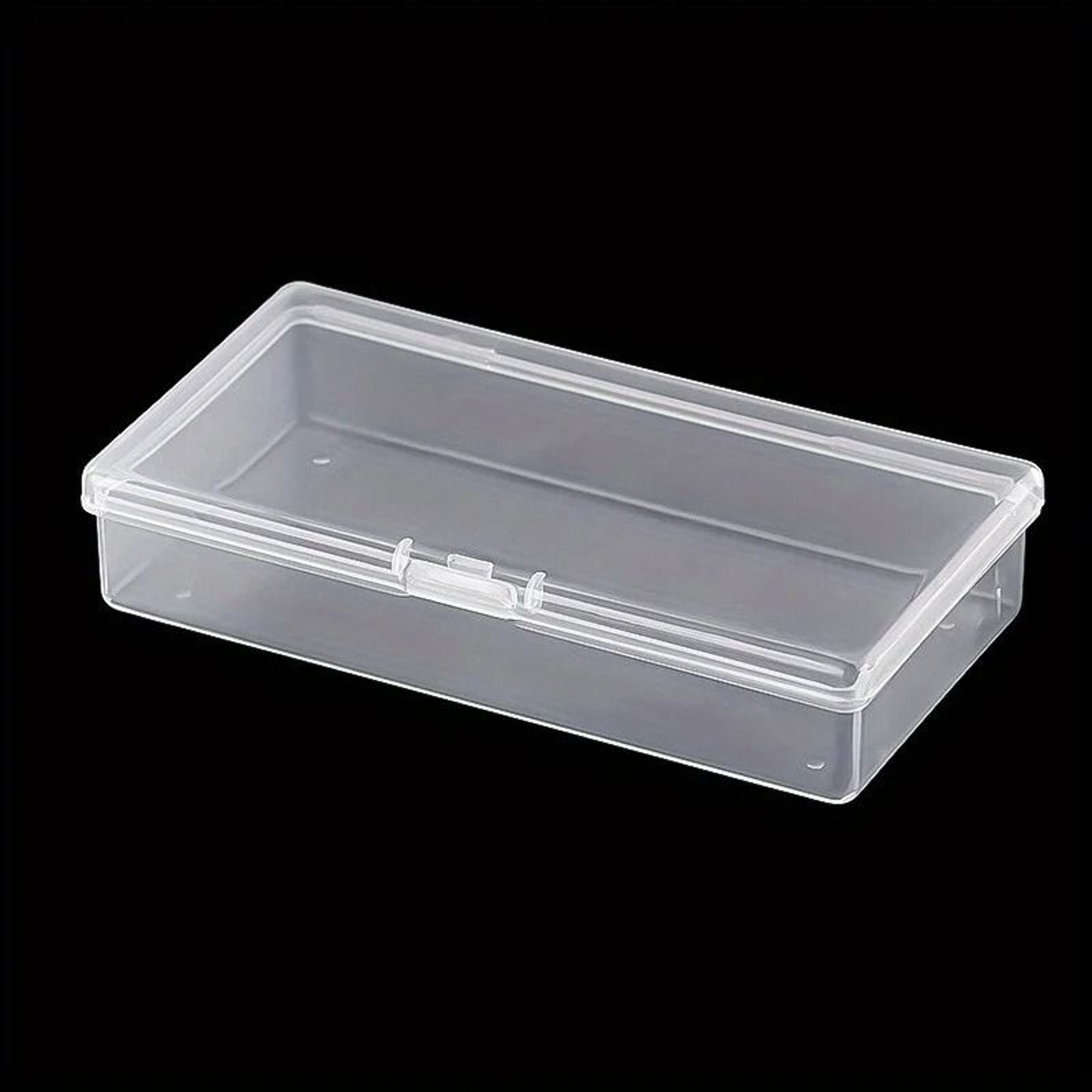 Clear Plastic Storage Boxes Stackable Organizer Containers With Snap Close Lids 0