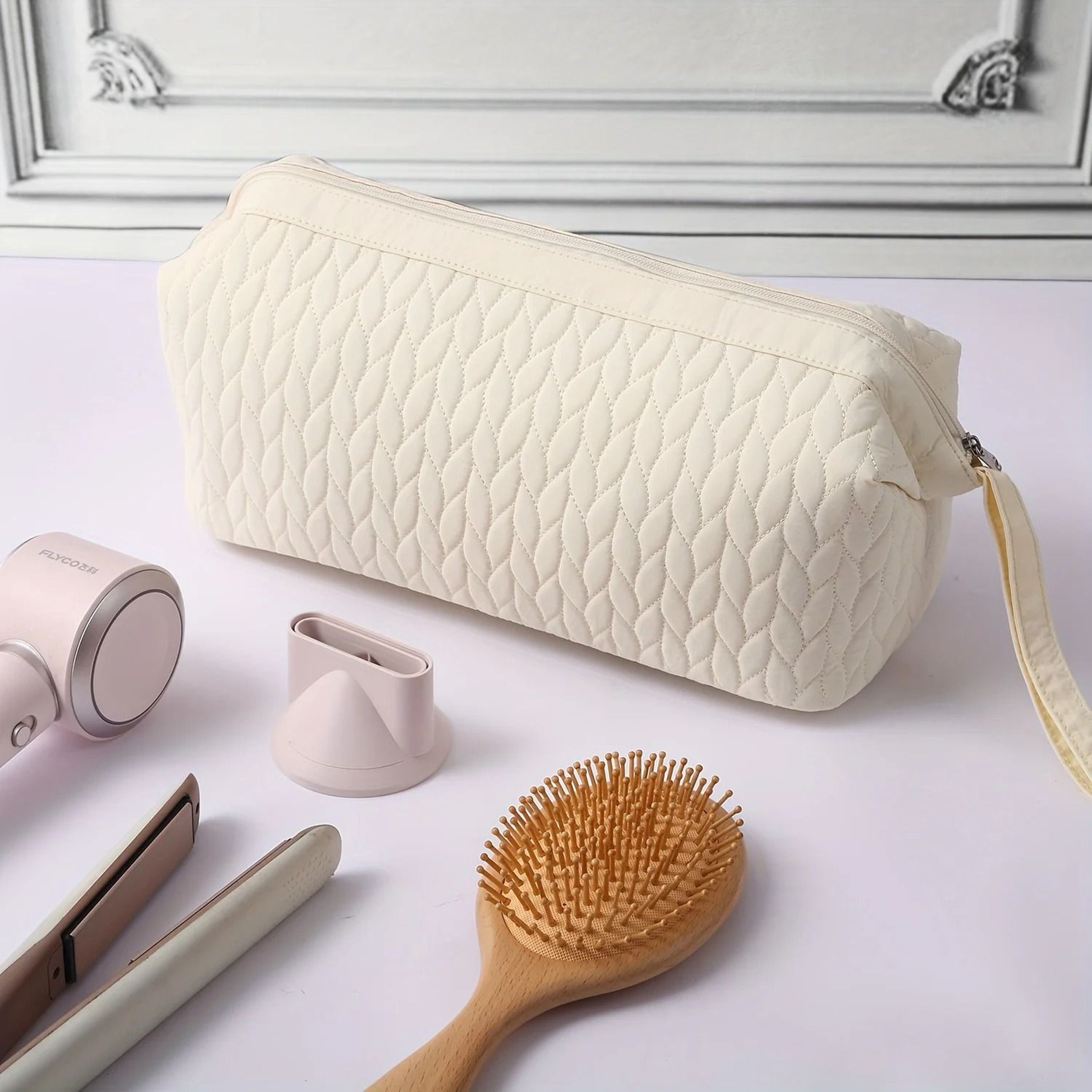 Portable Hair Dryer Storage Bag Travel Hair Tool Organizer For Curling Iron And Accessories 5