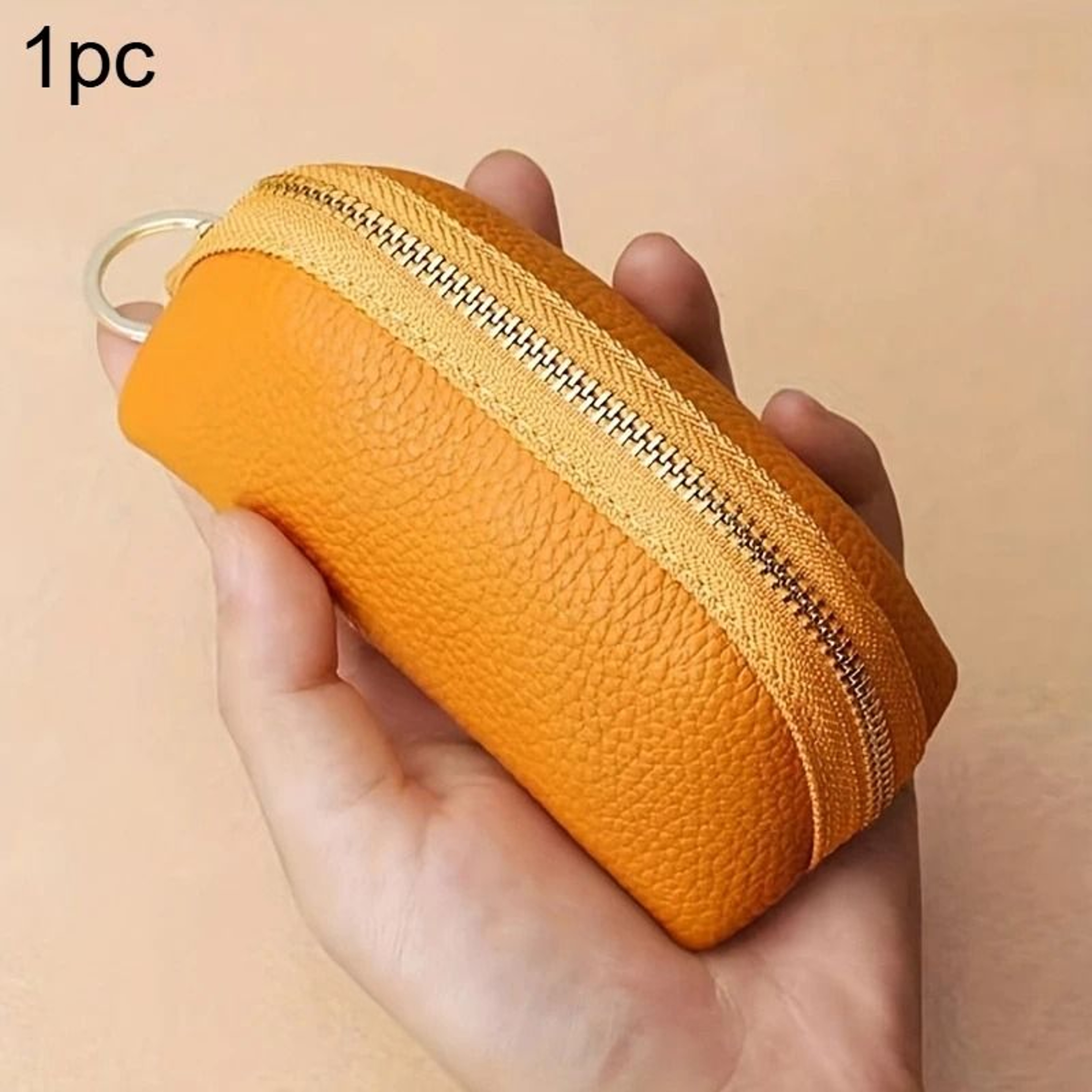 Compact Womens Wallet Key Holder With Zipper Card Organizer 6