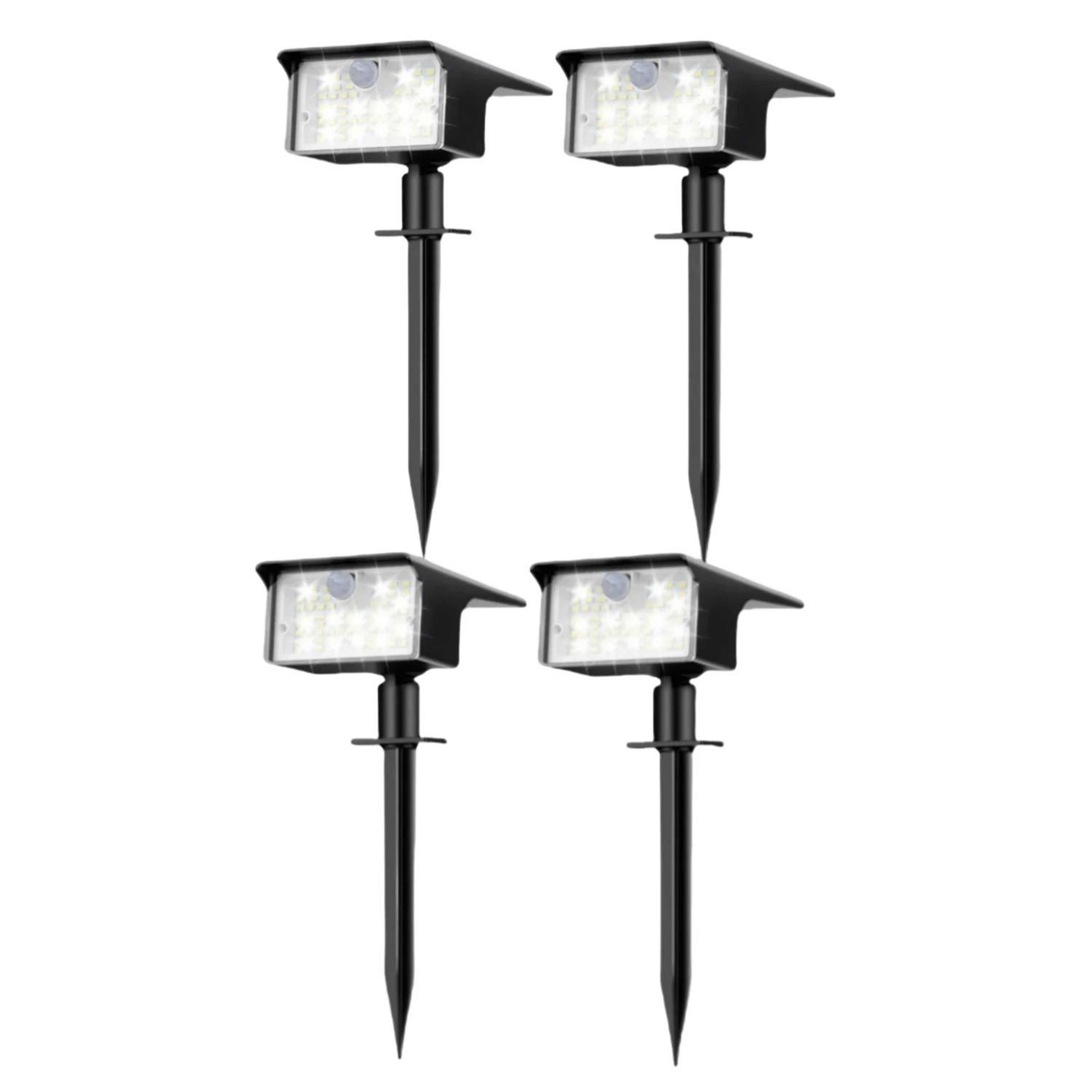 Solar Motion Sensor Spot Lights Outdoor Waterproof Garden Landscape Lights 1