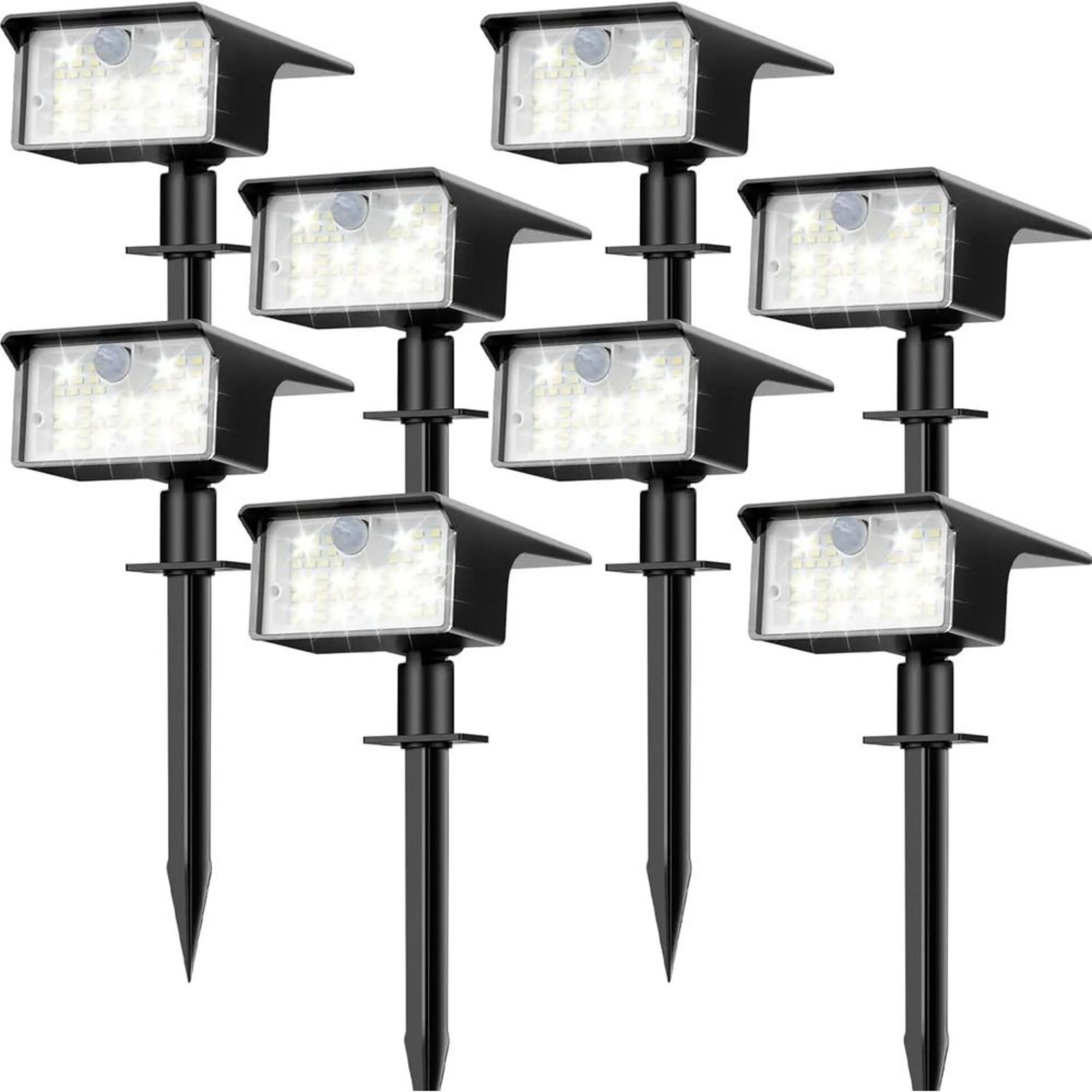 Solar Motion Sensor Spot Lights Outdoor Waterproof Garden Landscape Lights 3