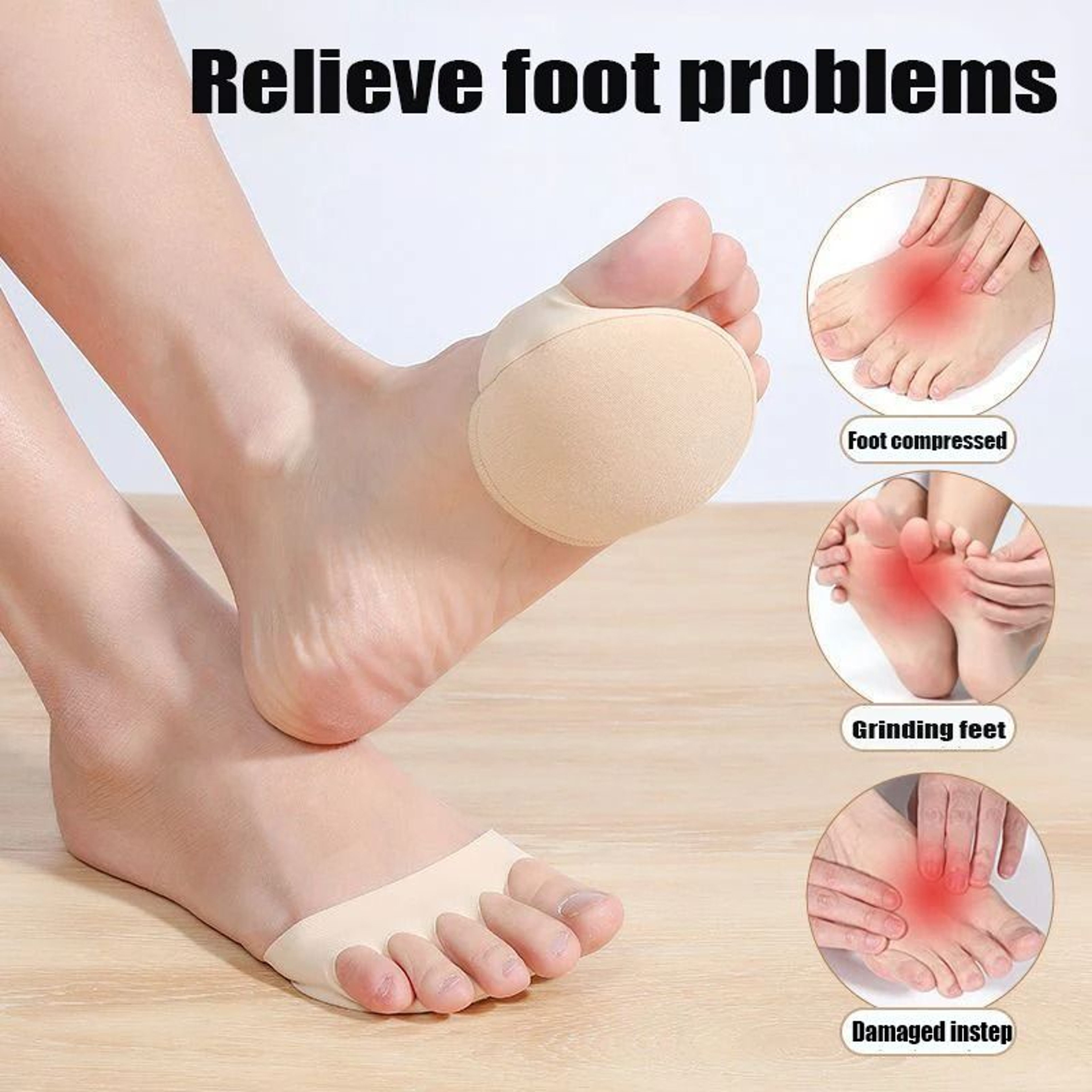 Invisible Front Foot Cushion Anti Slip Half Sole Pads For High Heels And Dance Shoes 6