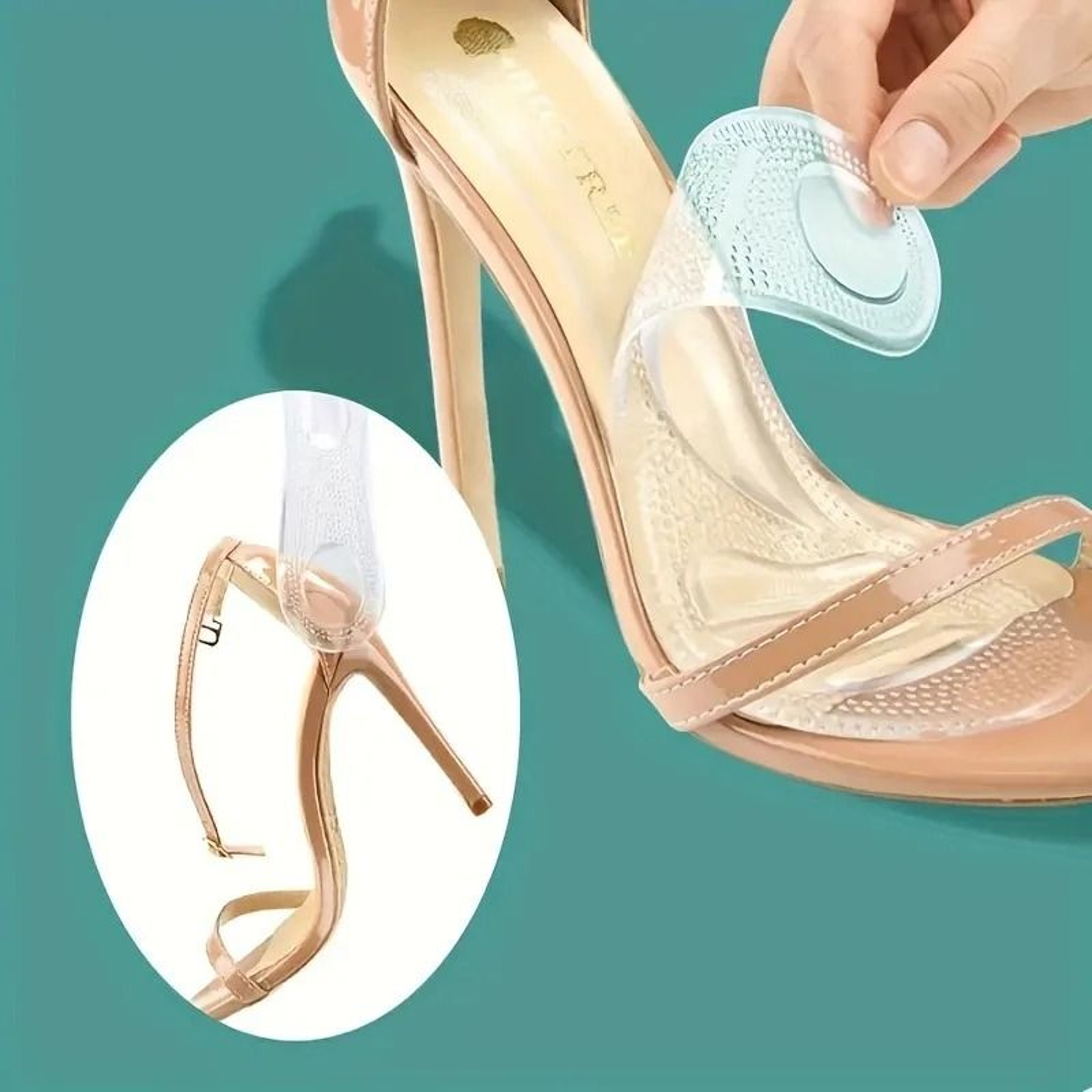 Silicone Anti Slip Shoe Inserts Cushion Pads For High Heels And Sandals 4