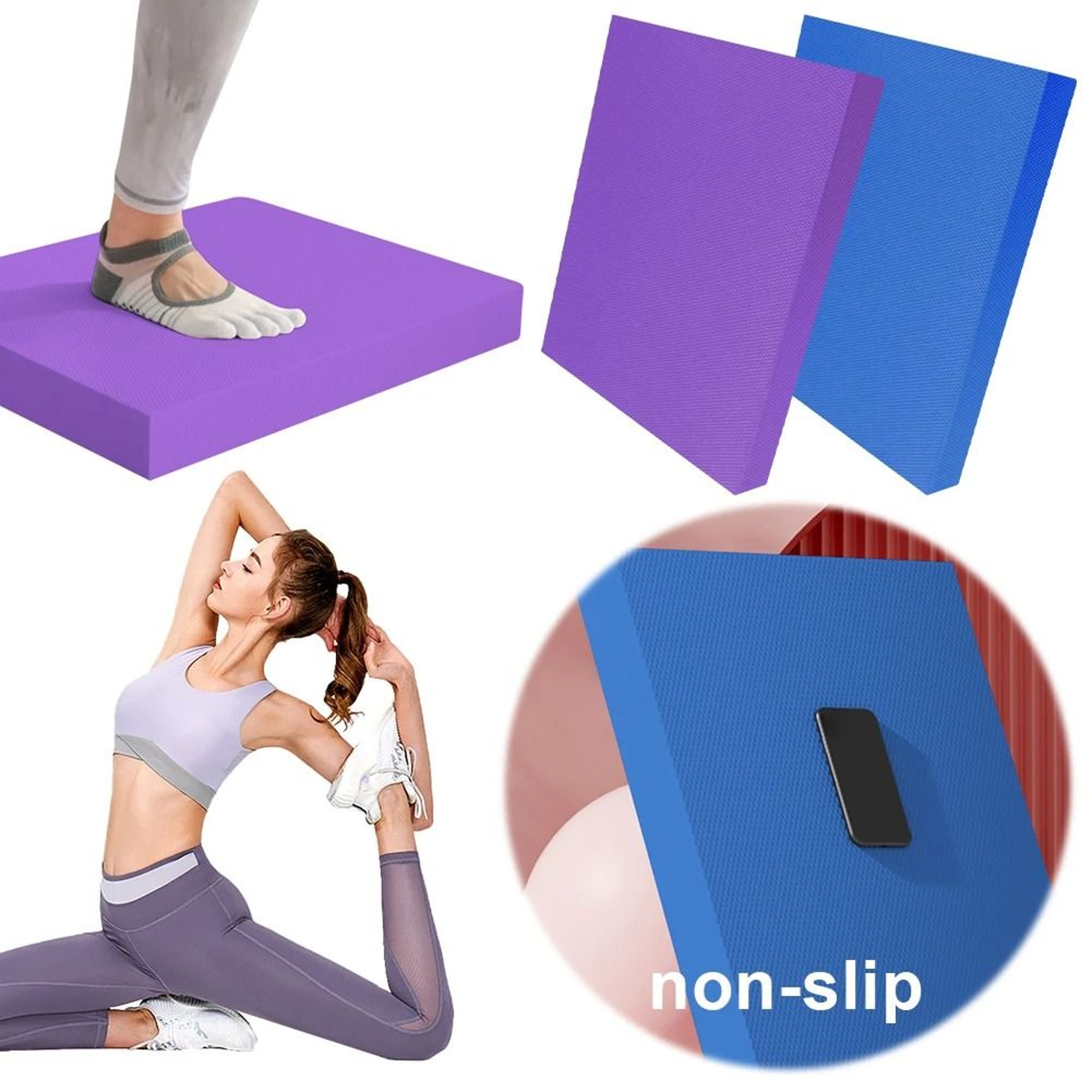Yoga Balance Pad Anti Slip Fitness Cushion For Balance Training And Stability 6