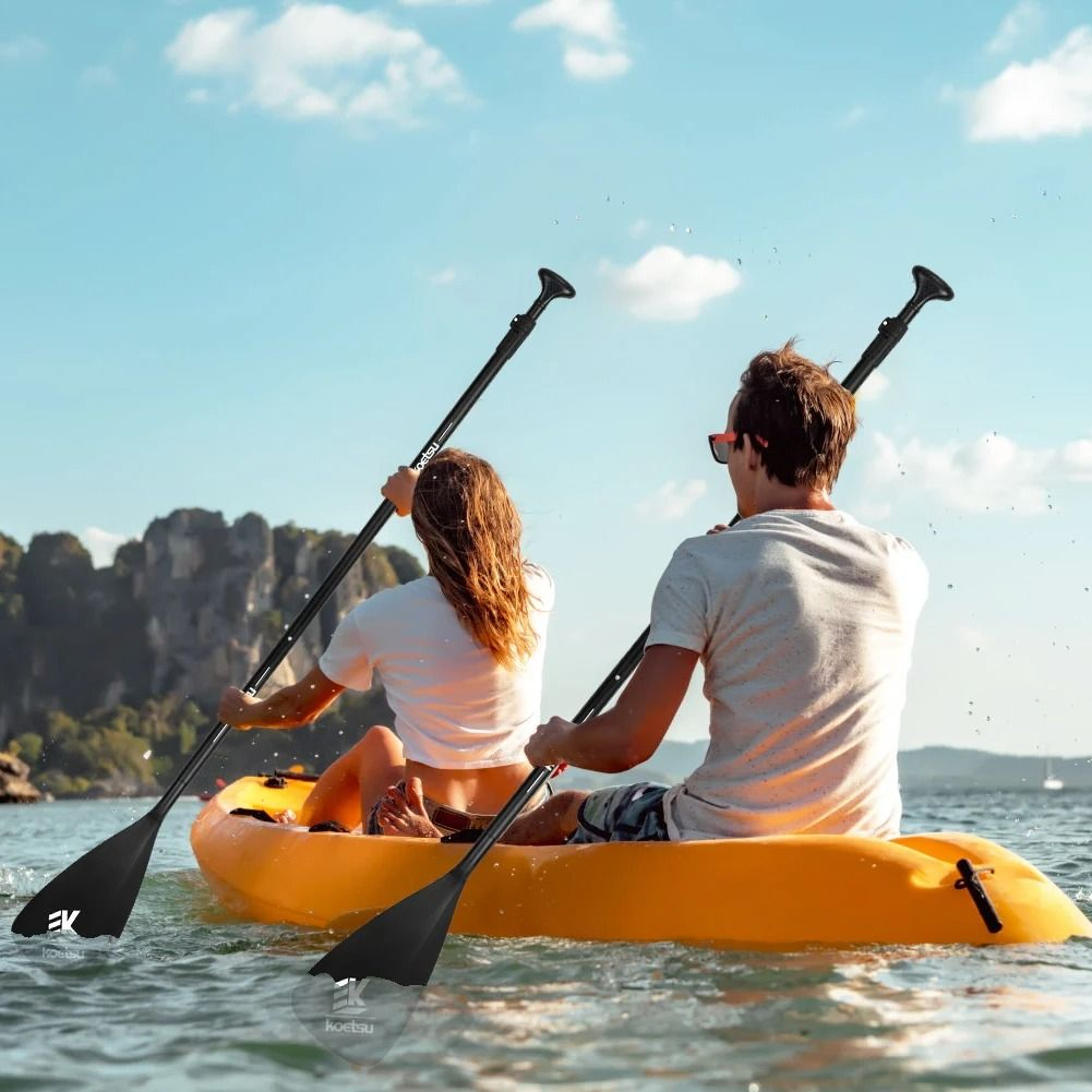 Adjustable 3 Piece SUP Paddle Aluminum Alloy Stand Up Paddleboard Oar 5