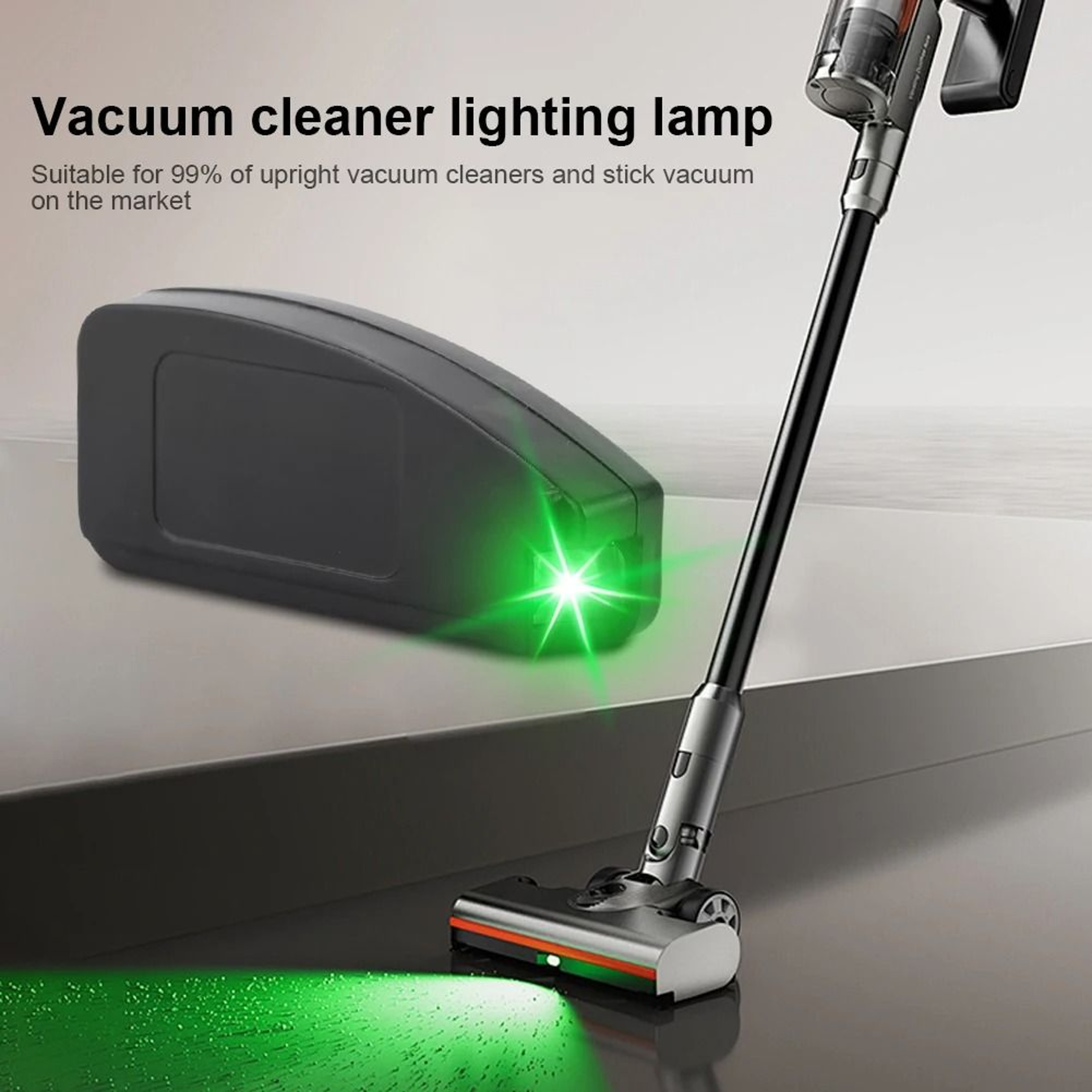 Vacuum Cleaner LED Dust Detection Light Green Illumination Attachment 3