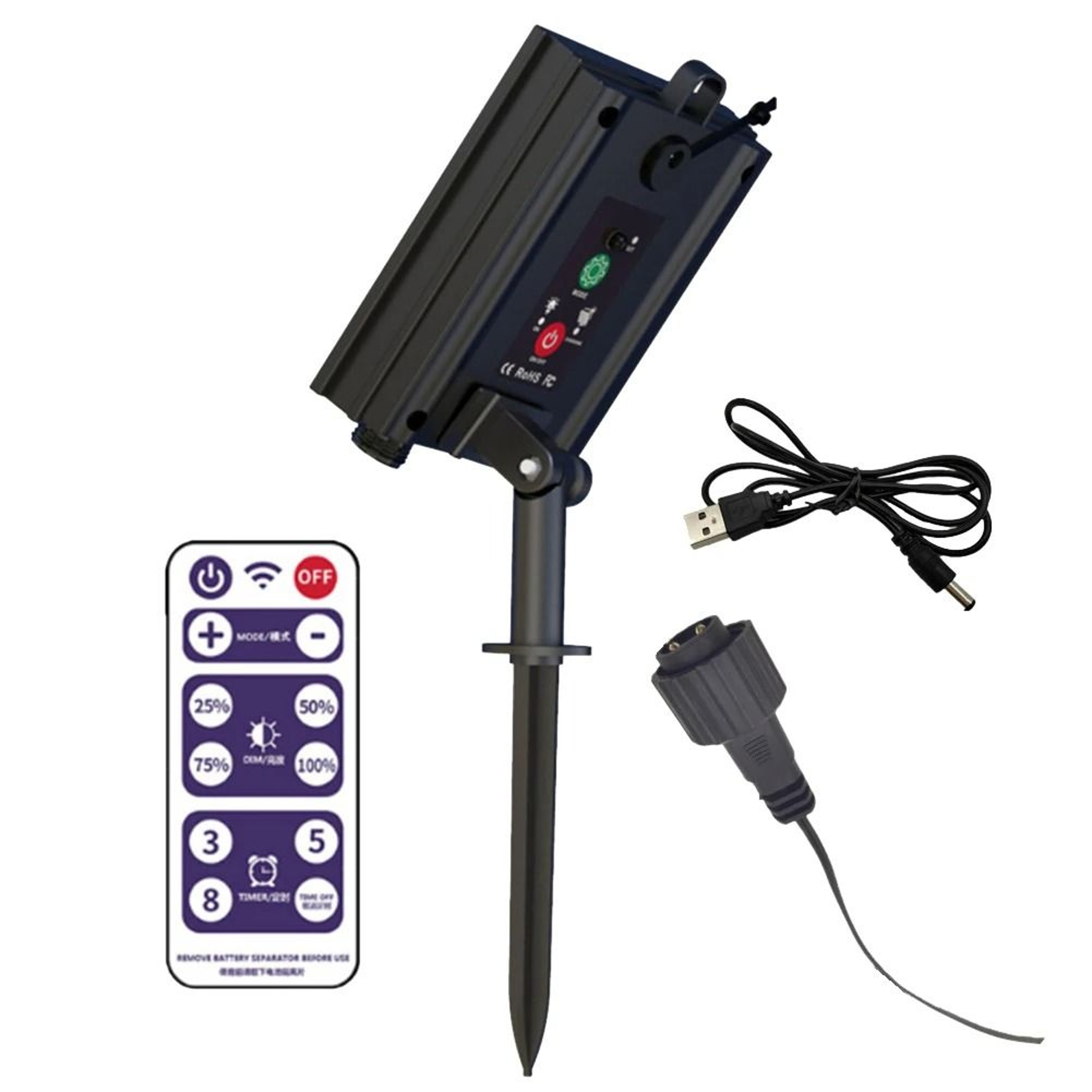 Lithium Powered LED Light Controller With Remote For LED Strip And String Lights 0