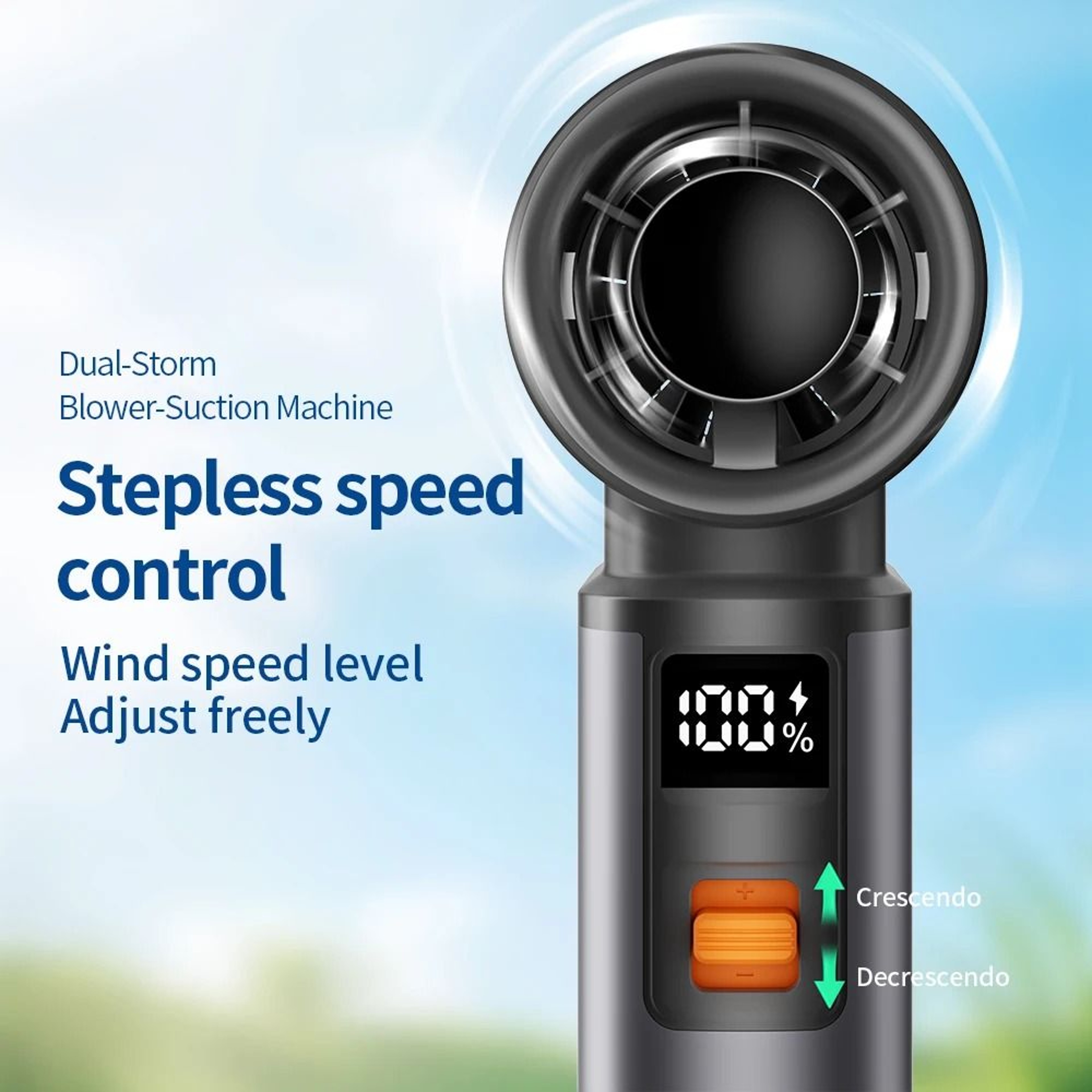 High Speed Turbo Air Duster Vacuum Blower With Brushless Motor 4