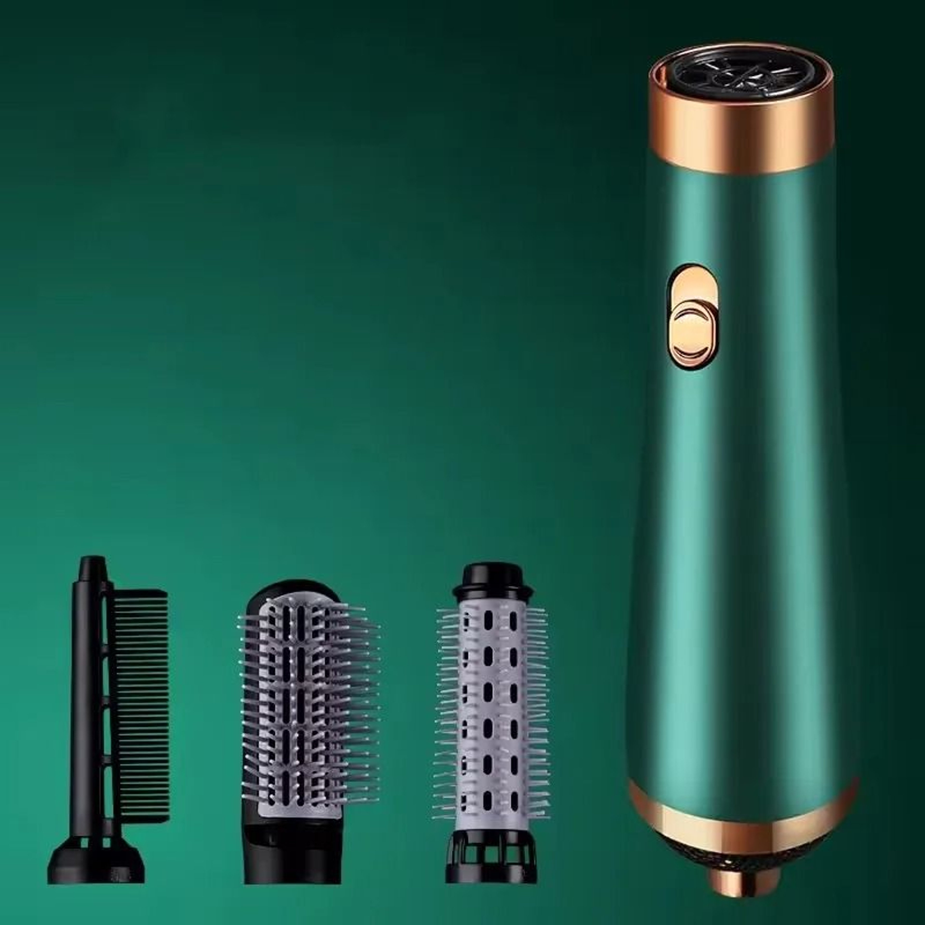 3 In 1 Hot Air Hair Dryer Brush With Curling And Straightening Comb 3