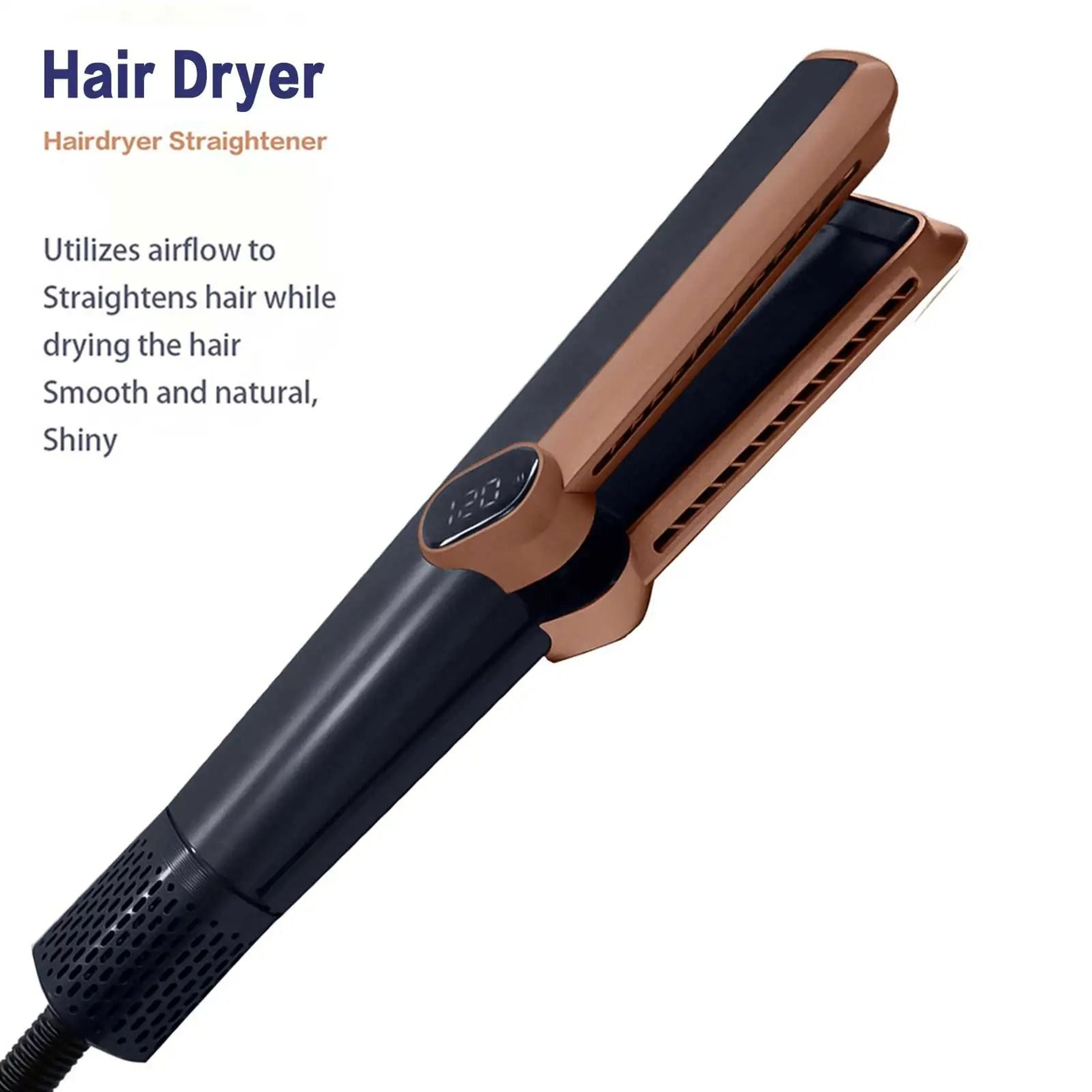 2 In 1 High Speed Hair Straightener And Curling Dryer With Anion Care 1