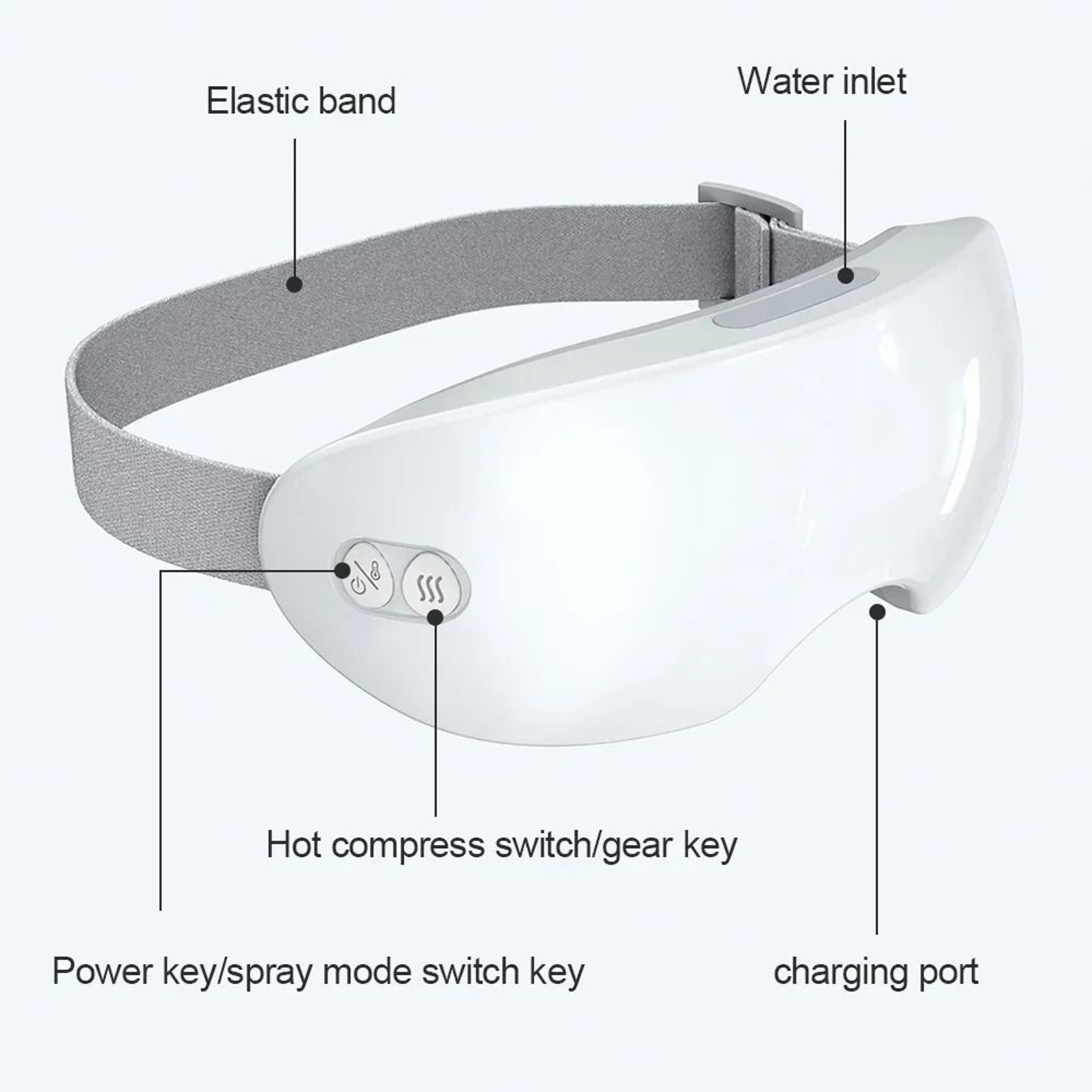 TINSOL Smart Eye Massager With Steam Heat For Eye Fatigue And Dry Eye Relief 1