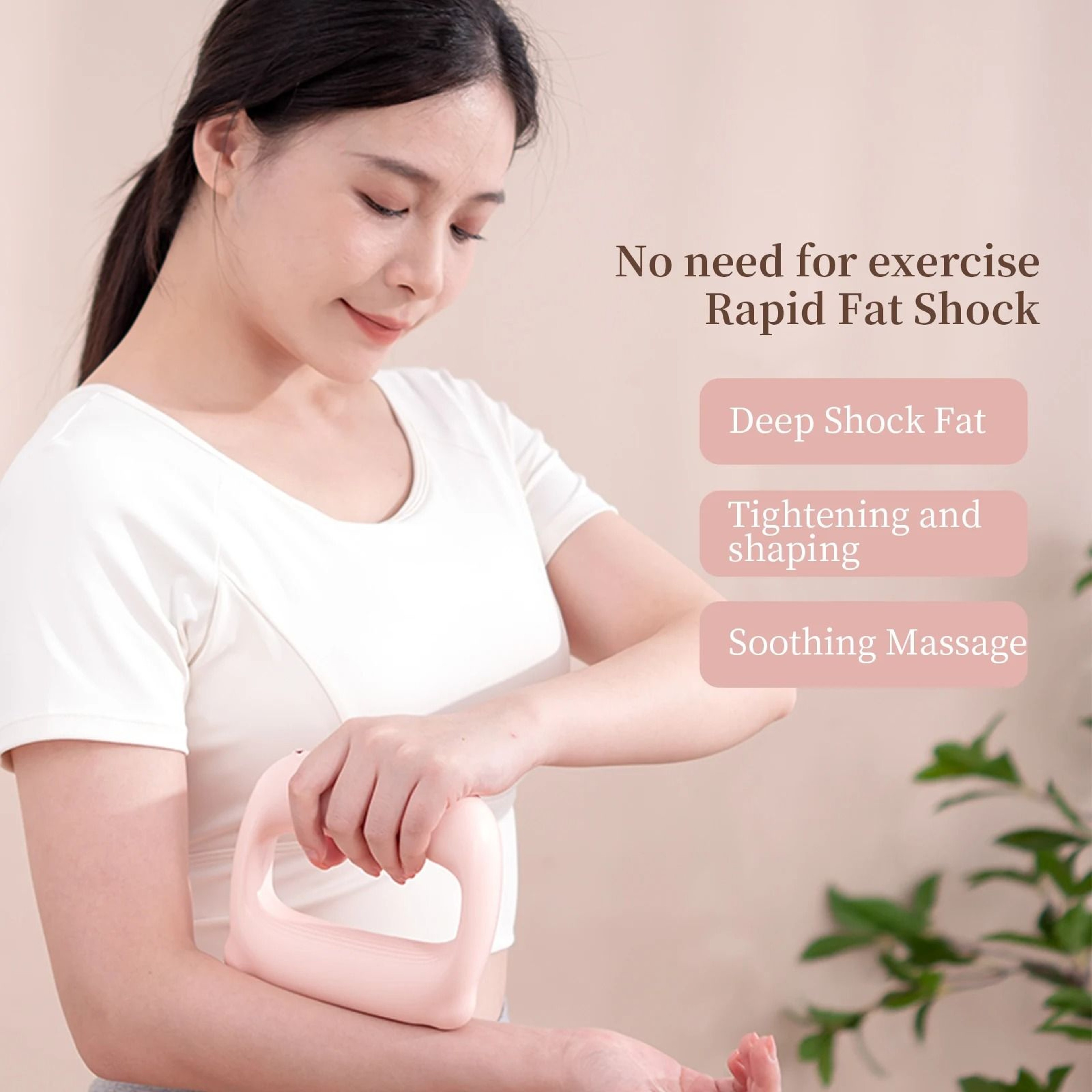 Full Body Fascia Ring Vibration Fitness Massager USB Rechargeable Body Shaping Tool 5