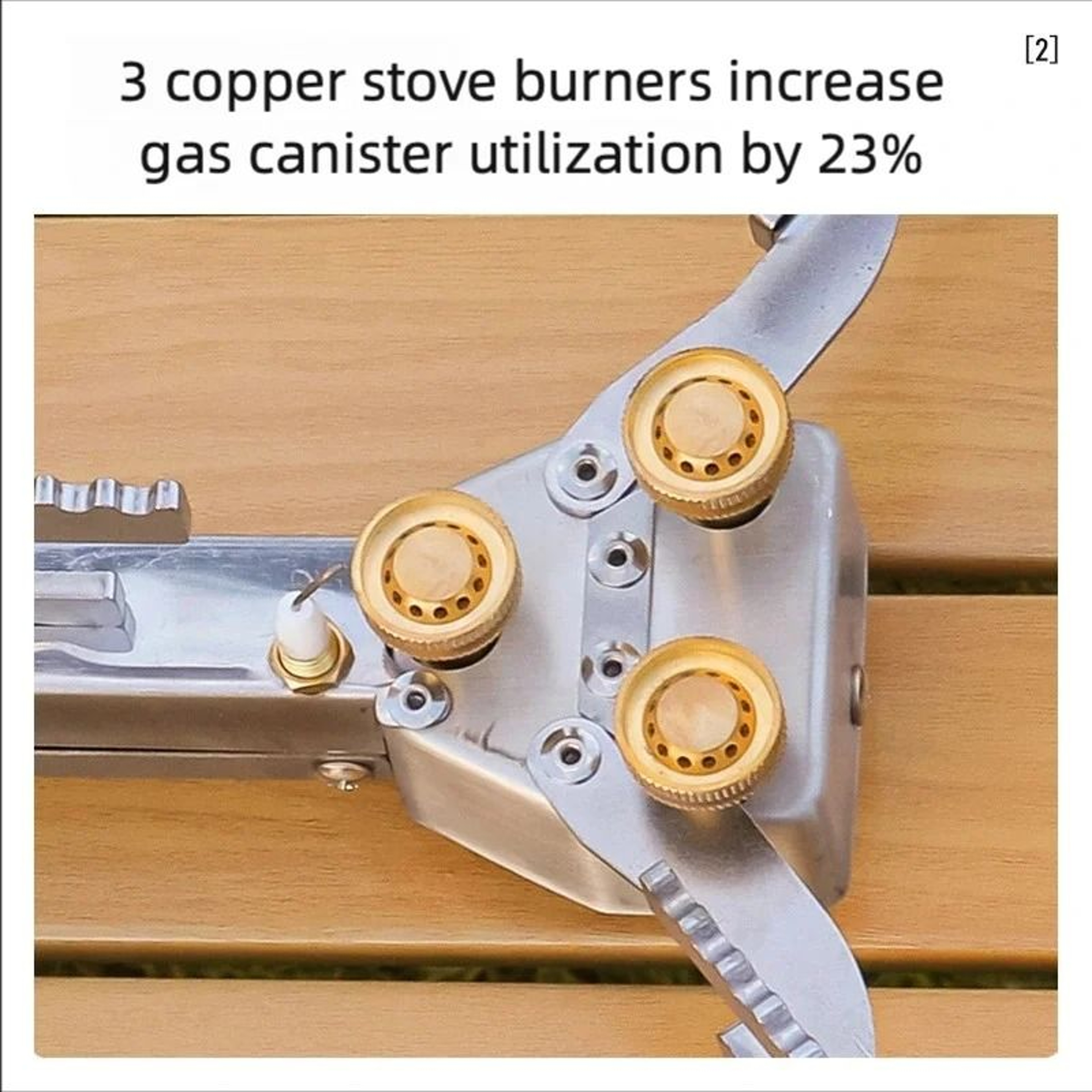 TINSOL Portable Folding Triple Burner Camping Gas Stove Outdoor Cooking Stove 5