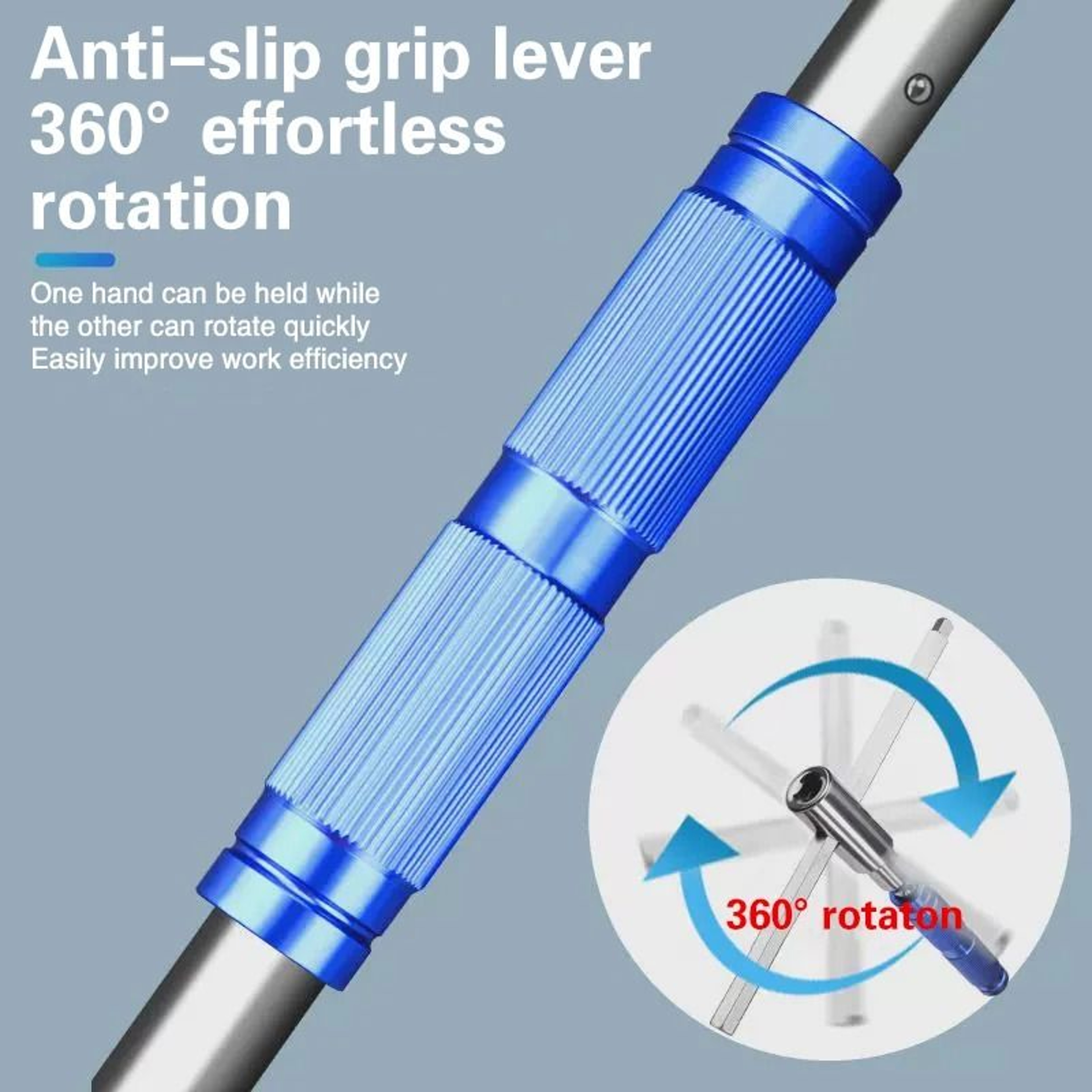 TINSOL 4 In 1 T Type Socket Wrench Multi Functional Hex Wrench Tool 6