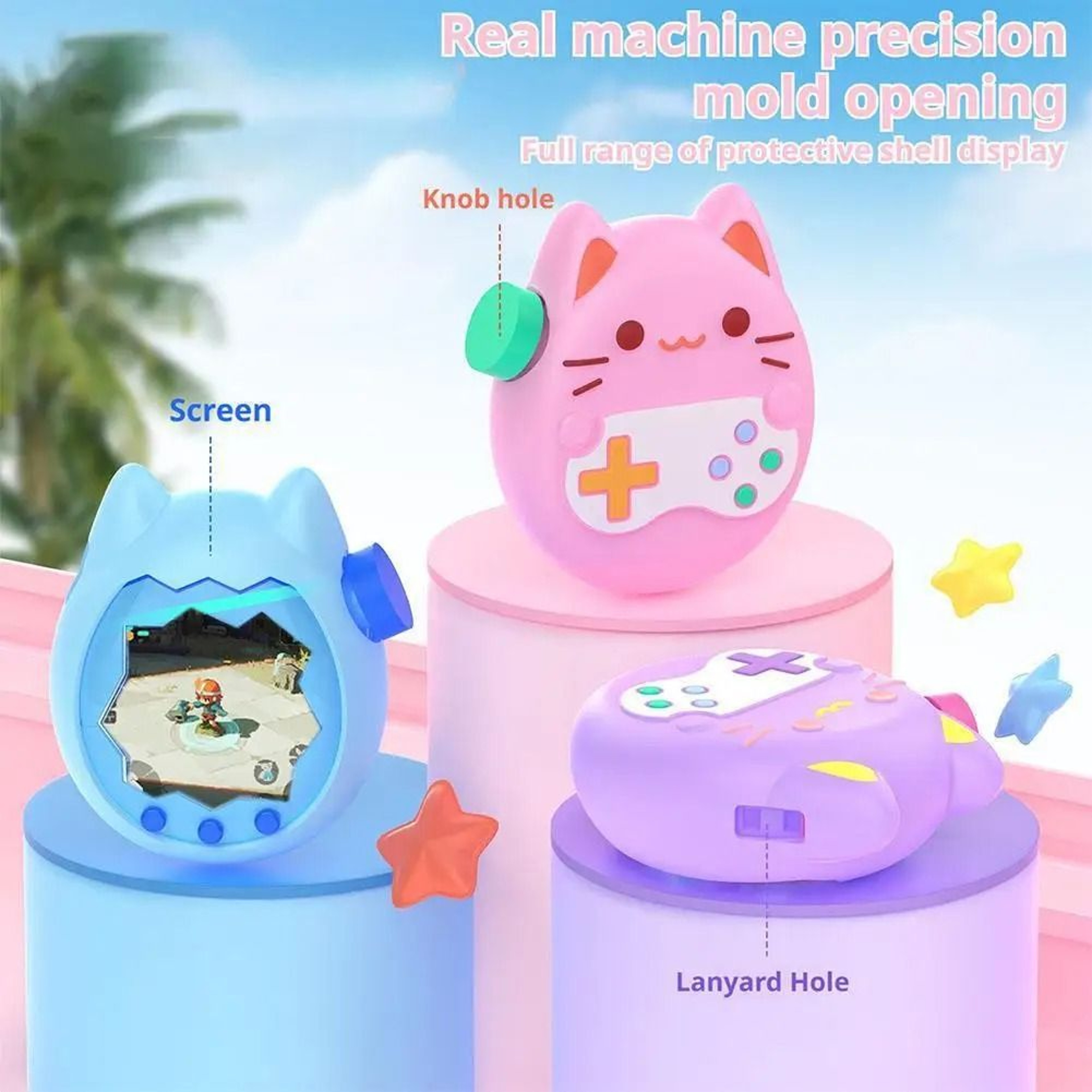 Tamagotchi Paradise Liquid Silicone Protective Case Anti Drop Soft Cover 10