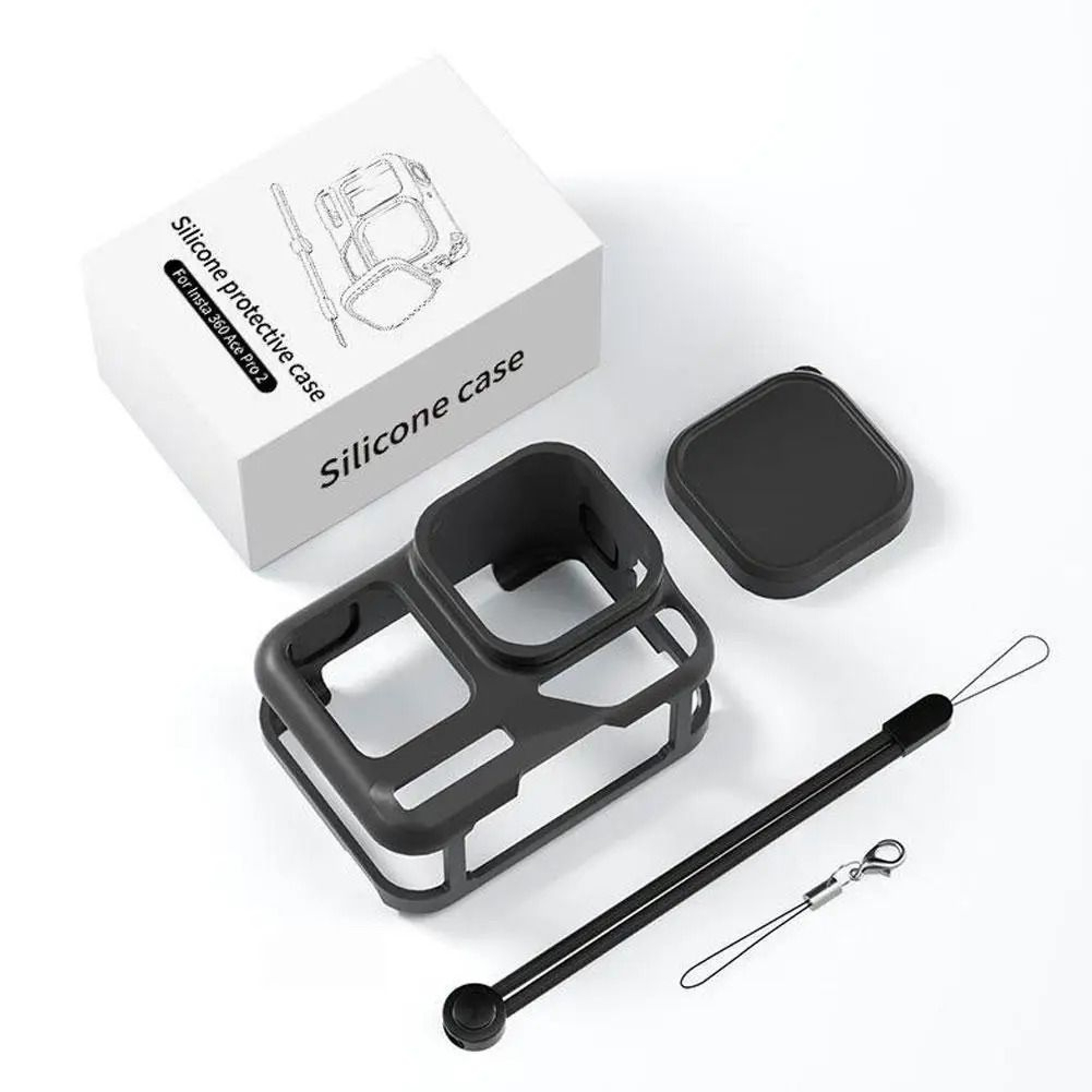 Silicone Lens Protective Cover For Insta360 Ace Pro 2 Shockproof Camera Case 1