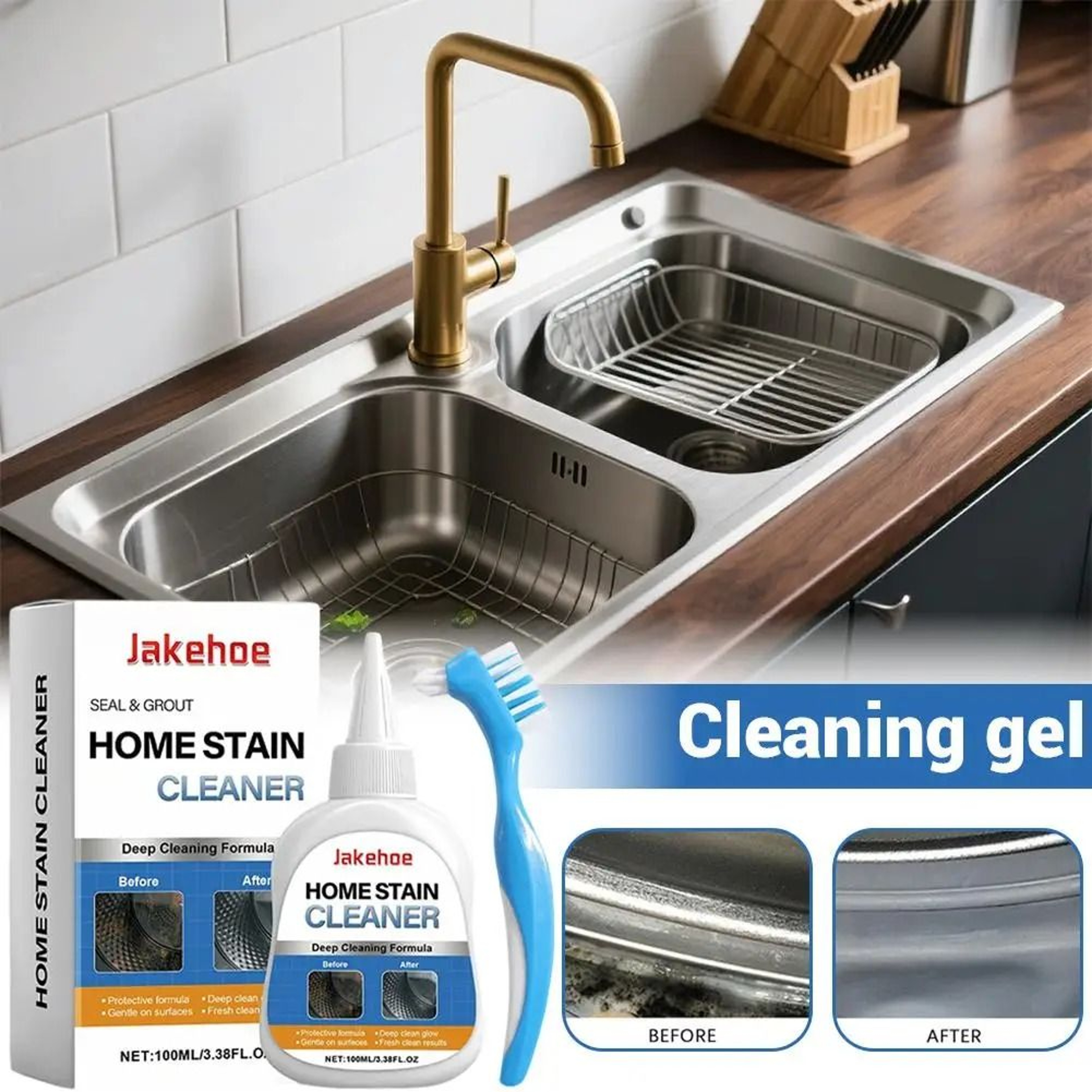 Mould Proof Household Stain Removal Gel For Kitchen Bathroom And Metal Surfaces 4