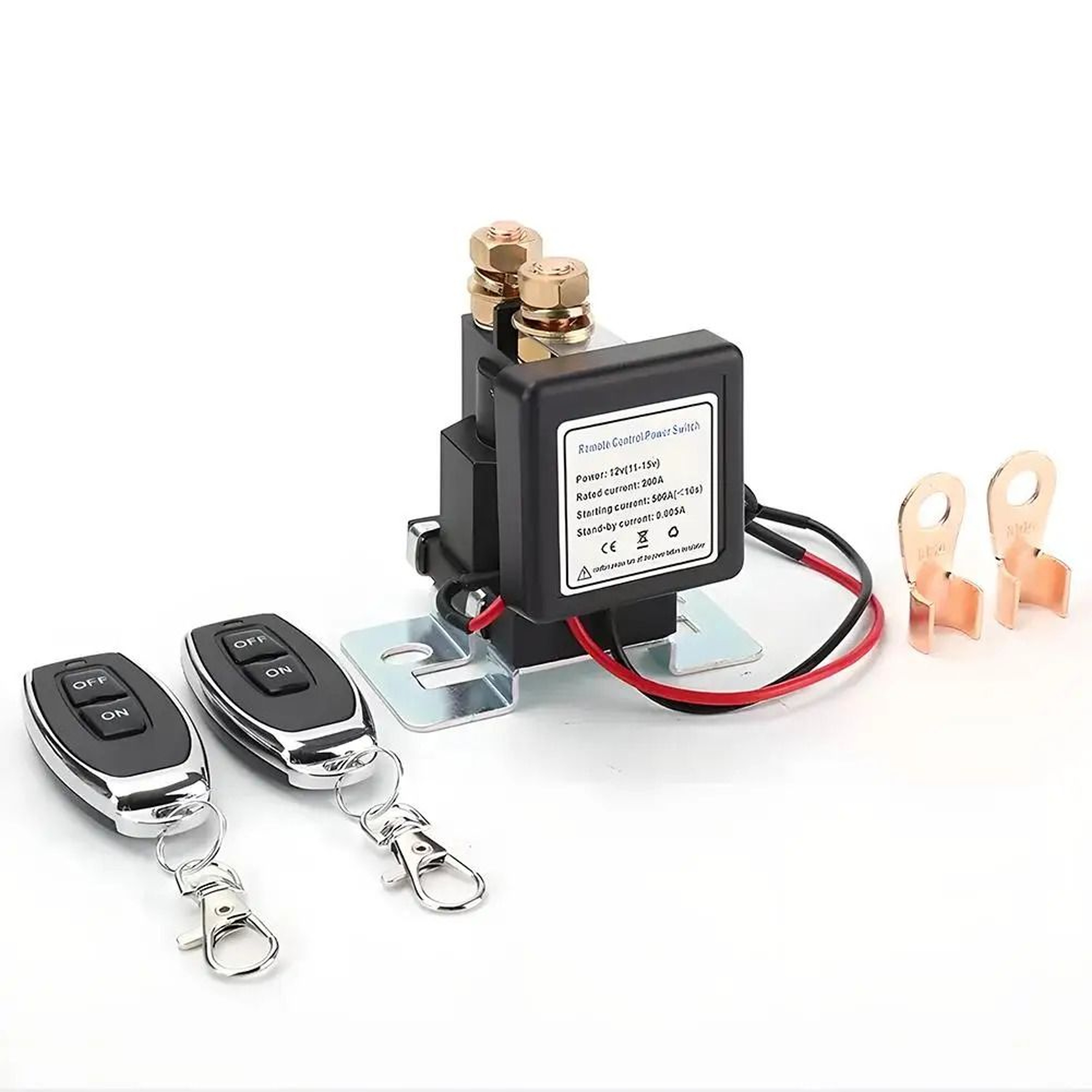 Remote Control Battery Cut Off Switch 12V 24V High Current Power Disconnect Relay 2