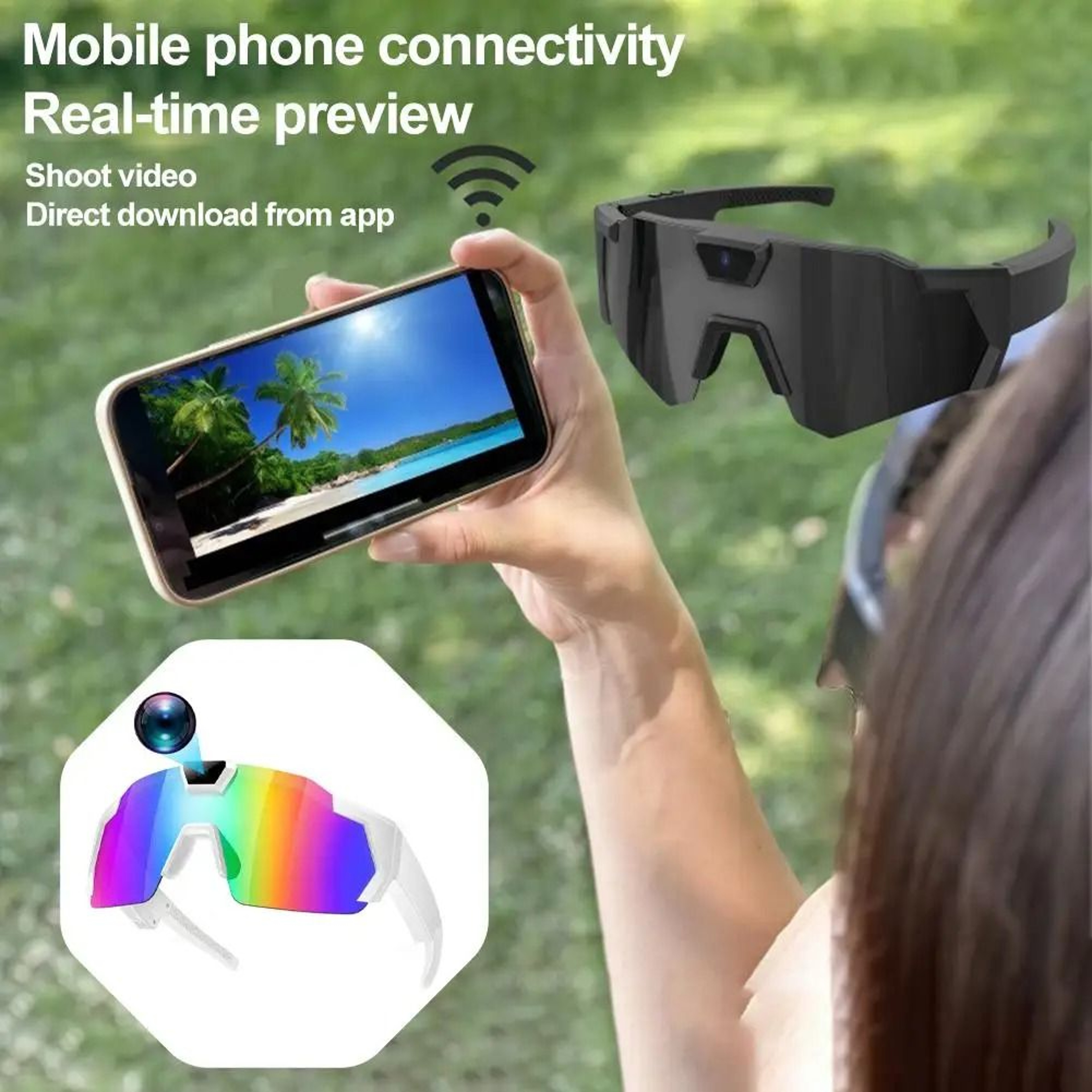 Smart Sports Camera Sunglasses With 32GB Memory Card 11