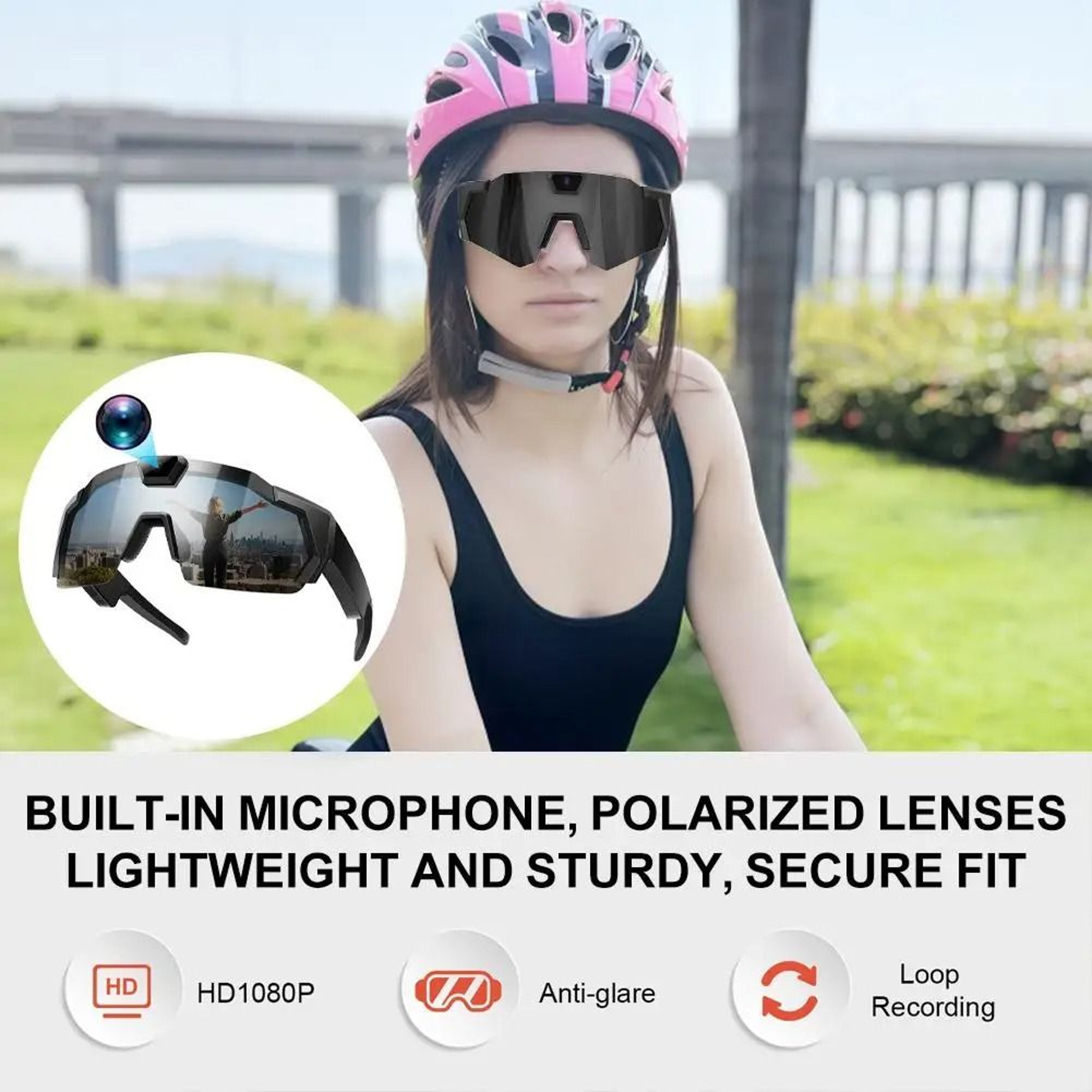Smart Sports Camera Sunglasses With 32GB Memory Card 9