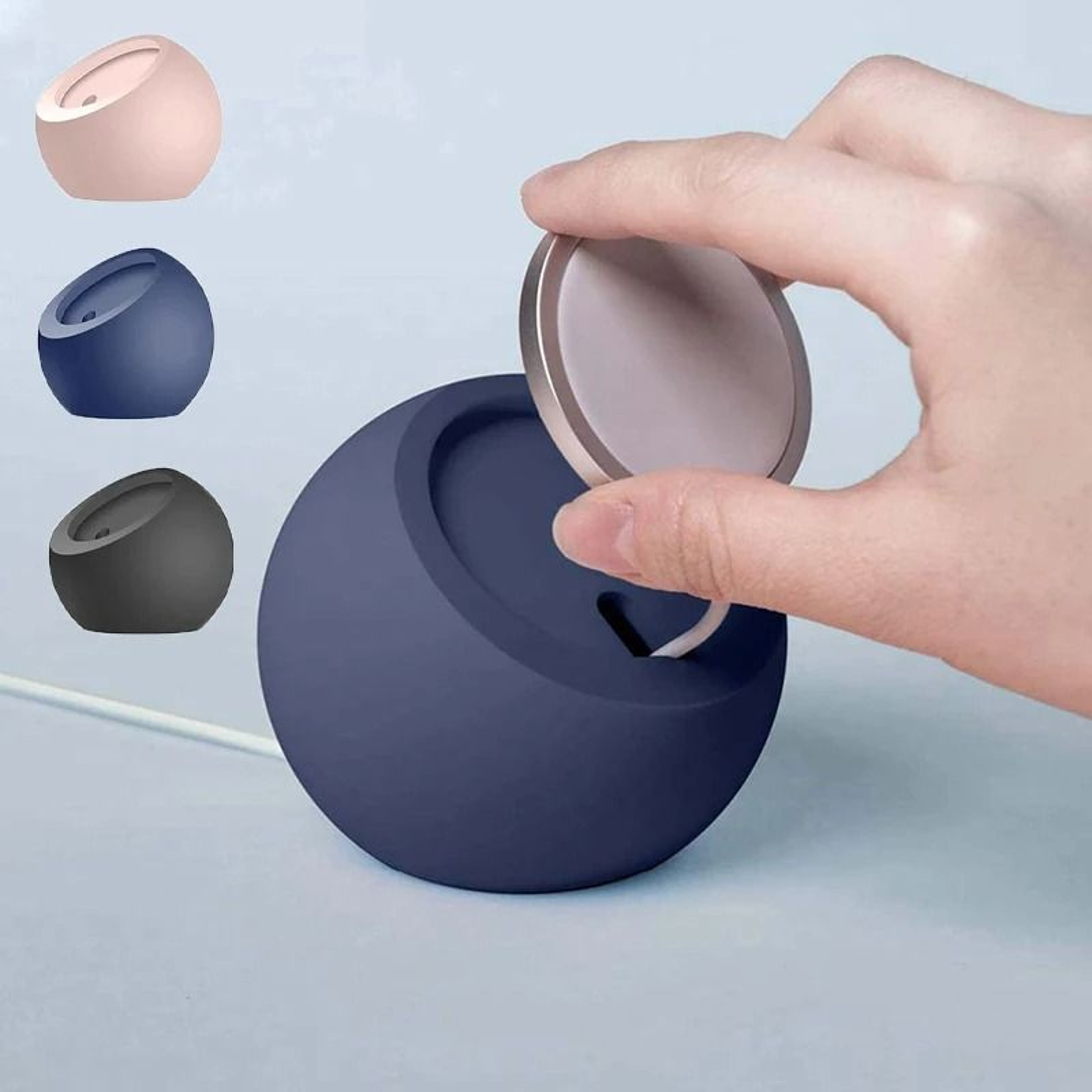Magnetic Wireless Charger Stand For IPhone Ball Shape Desk Phone Holder 5