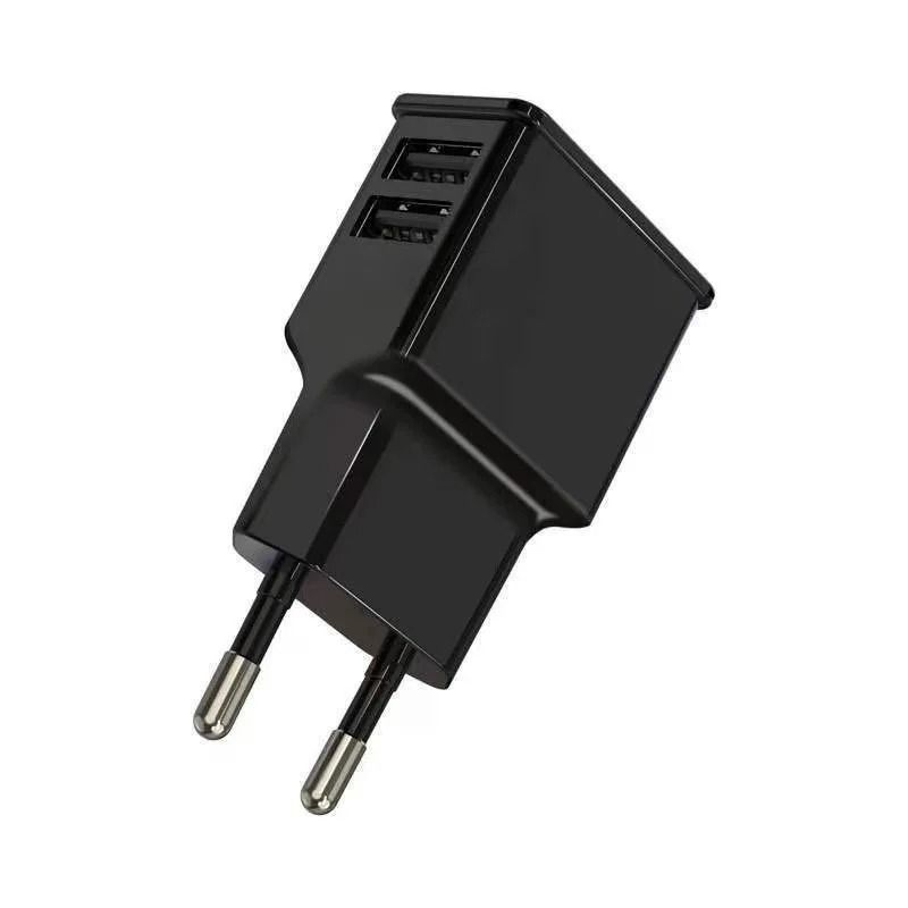 EU Plug Dual USB Wall Charger 5V 2A Fast Charging Travel Adapter 3