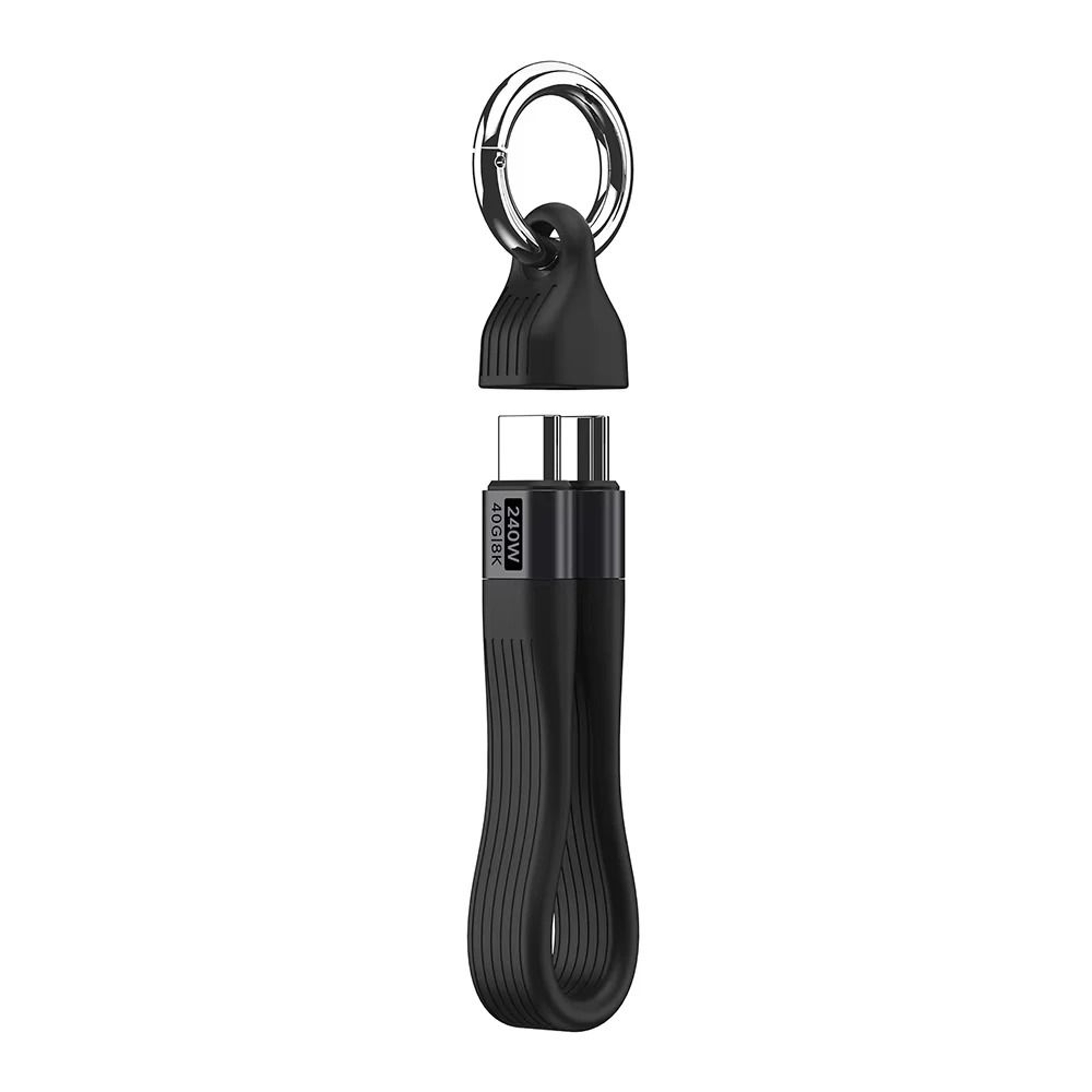 USB4 Short USB C To USB C Cable 240W PD 40Gbps Keychain Design 1