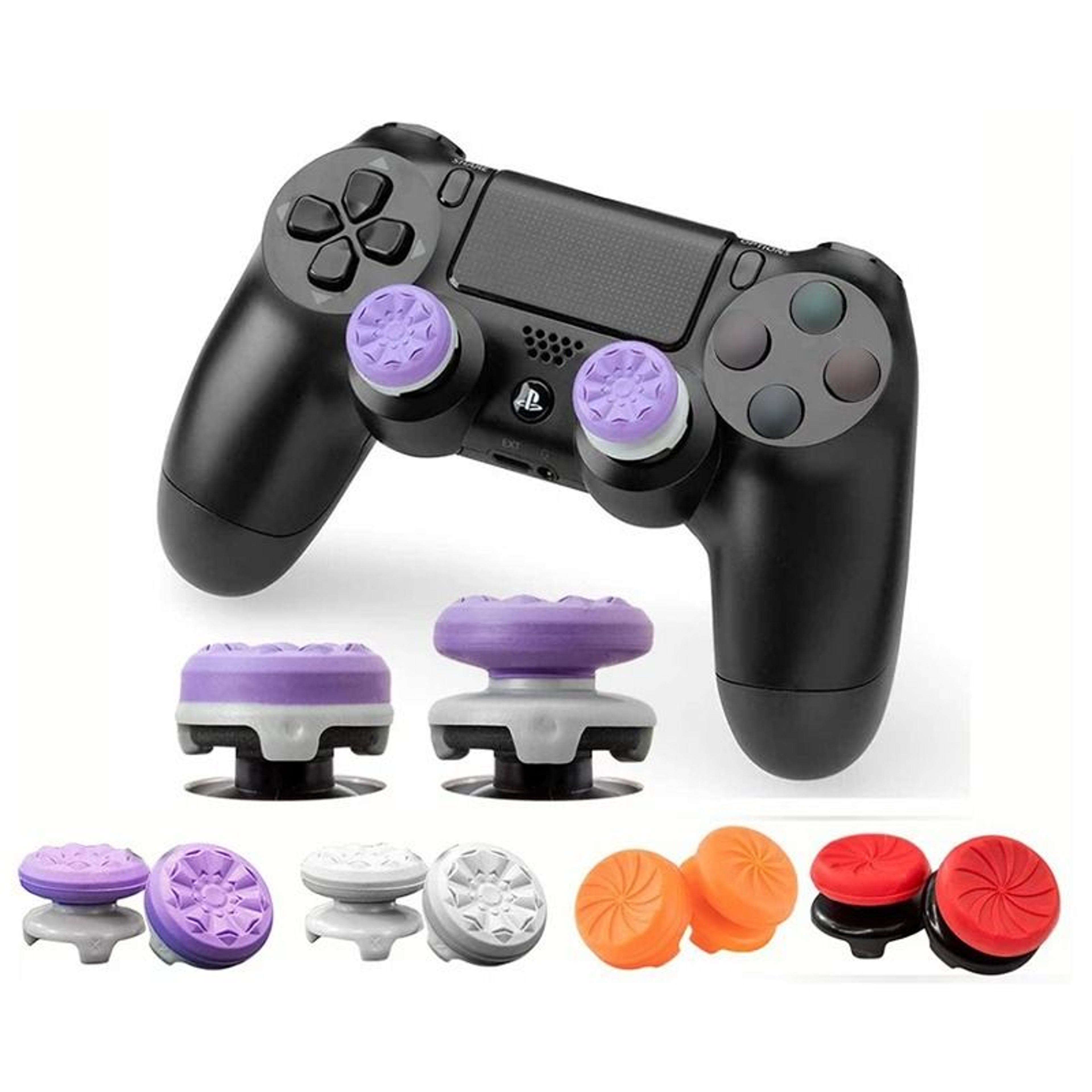 Thumb Stick Grip Extenders For PS4 And PS5 Controller High Low Rise Caps 0