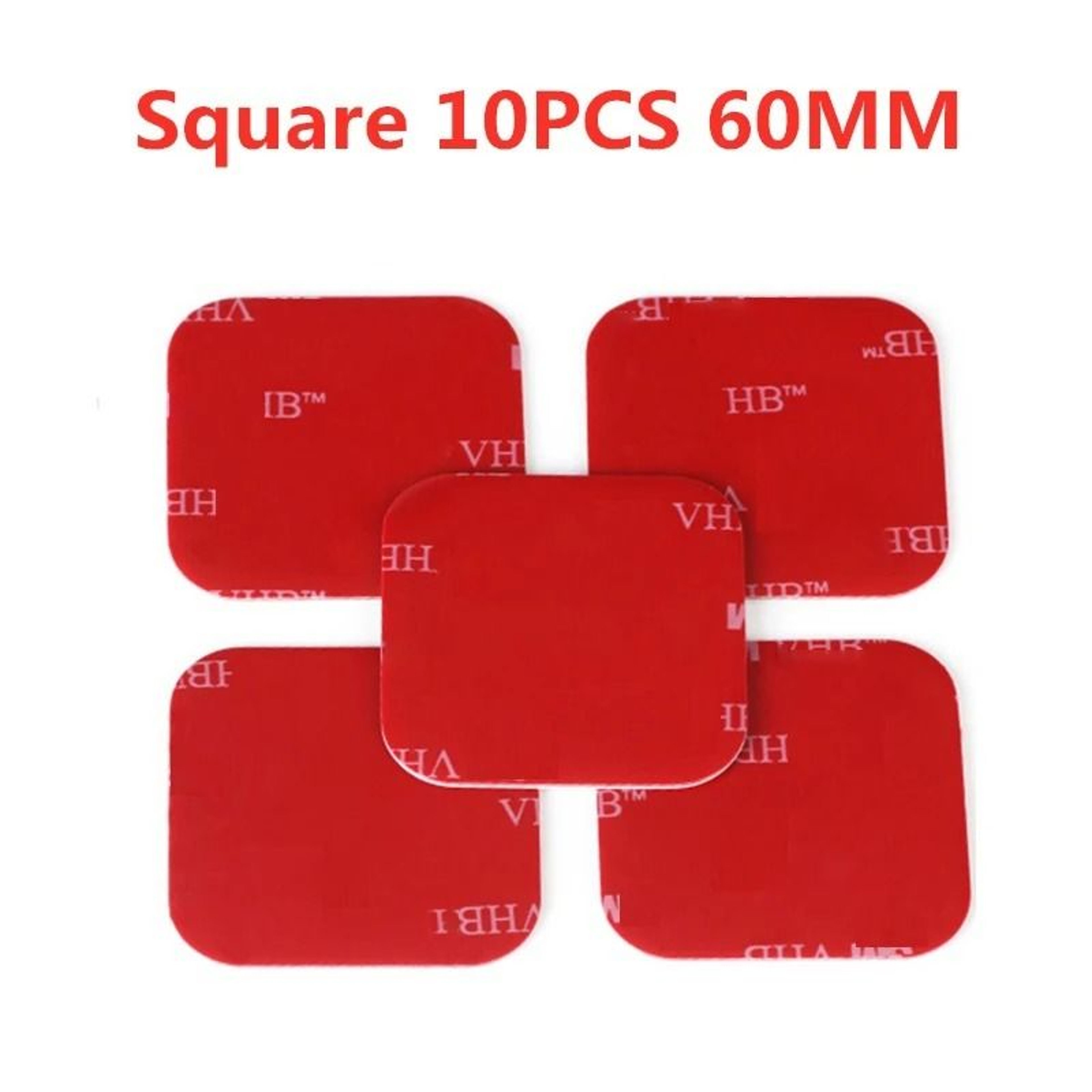 10PCS Transparent Double Sided Tape Strong Traceless Waterproof Mounting Strips 8