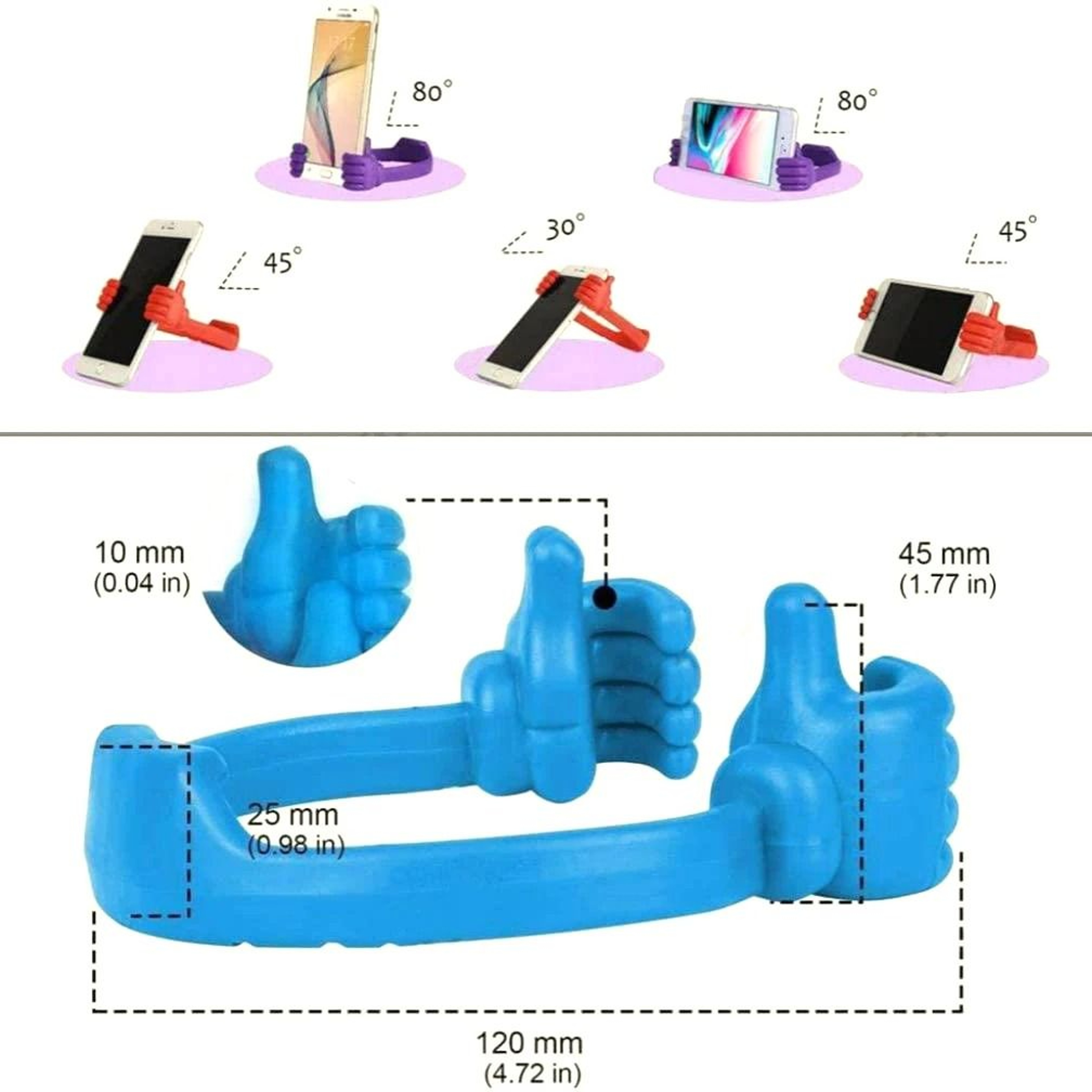 Thumbs Up Phone Stand Holder Flexible Desk Phone Holder For Smartphones And Tablets 13
