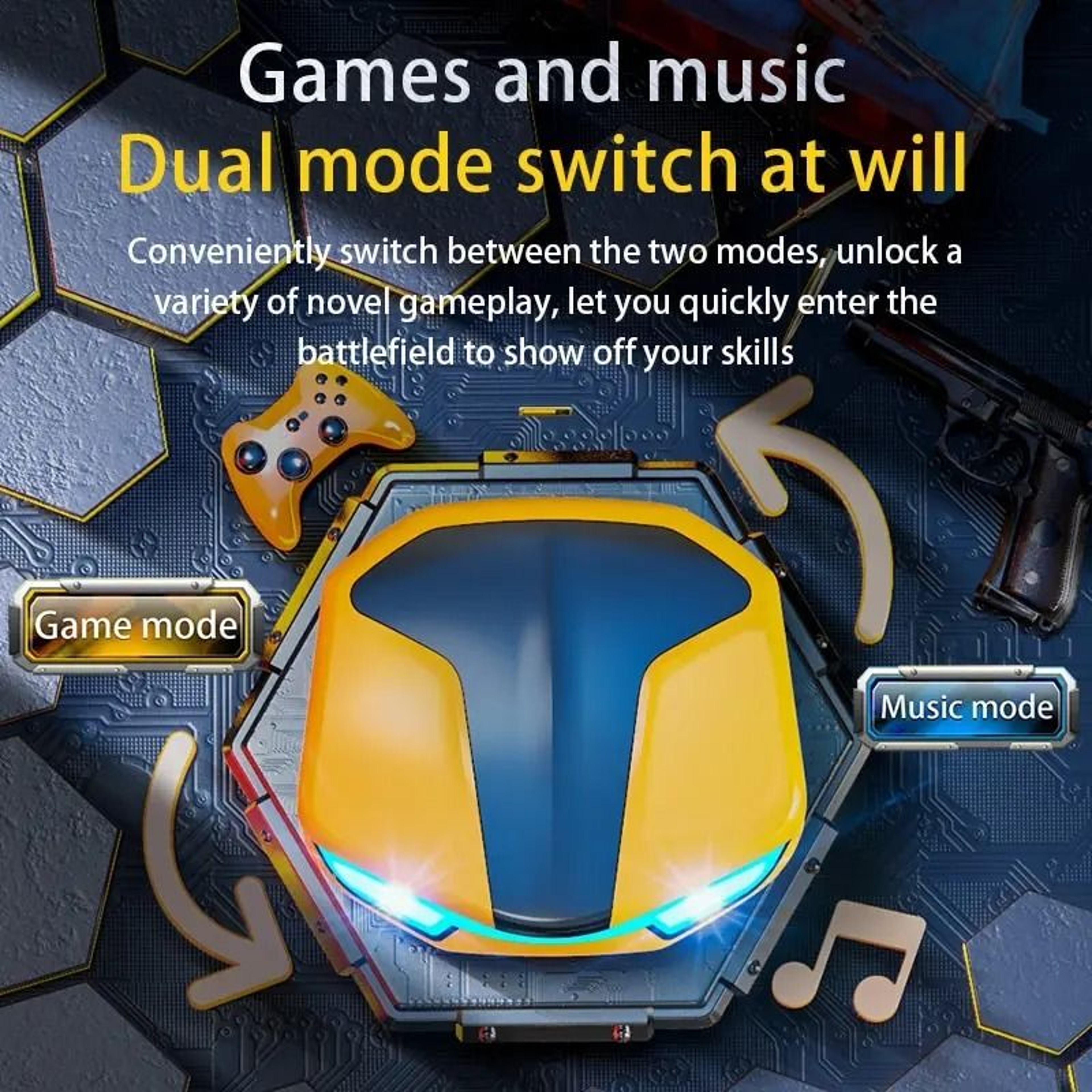 TWS Wireless Bluetooth Earbuds Noise Cancelling Sports Headset With Mic For Smartphones 7