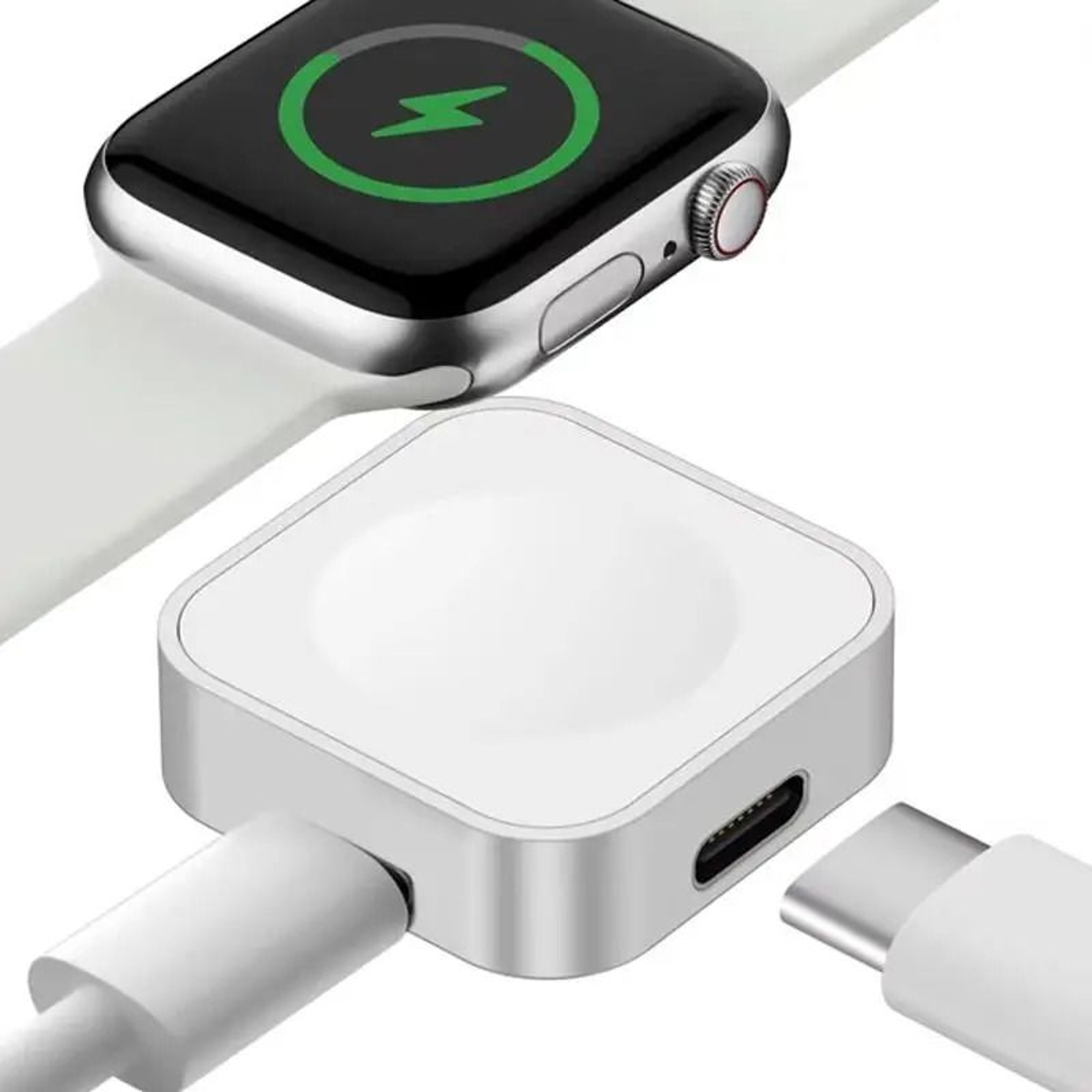 Portable Apple Watch Charger Type C Fast Charging Dock Adapter 0