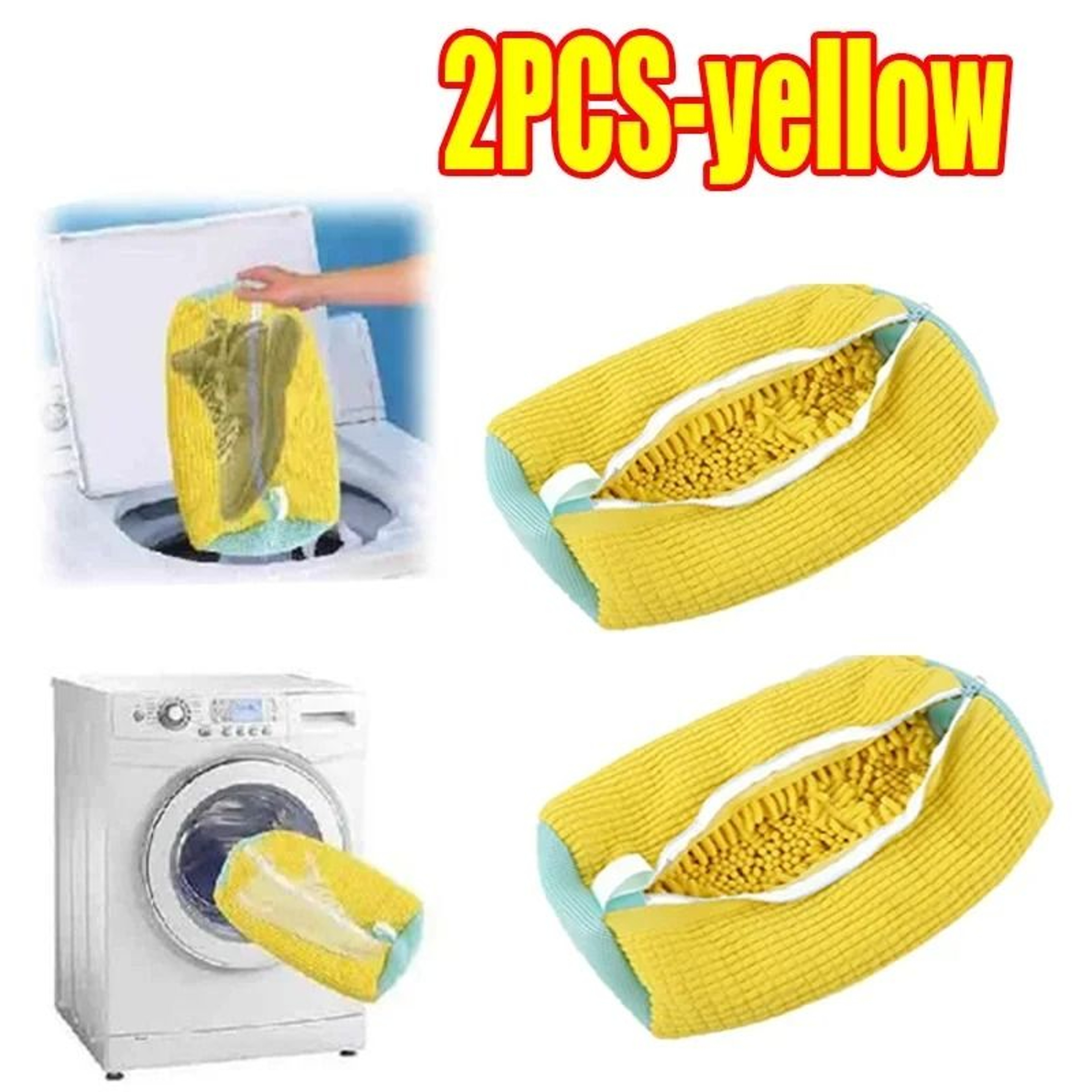 Padded Shoe Laundry Bag For Washing Machine With Zipper Protection And Soft Cushion Net 2