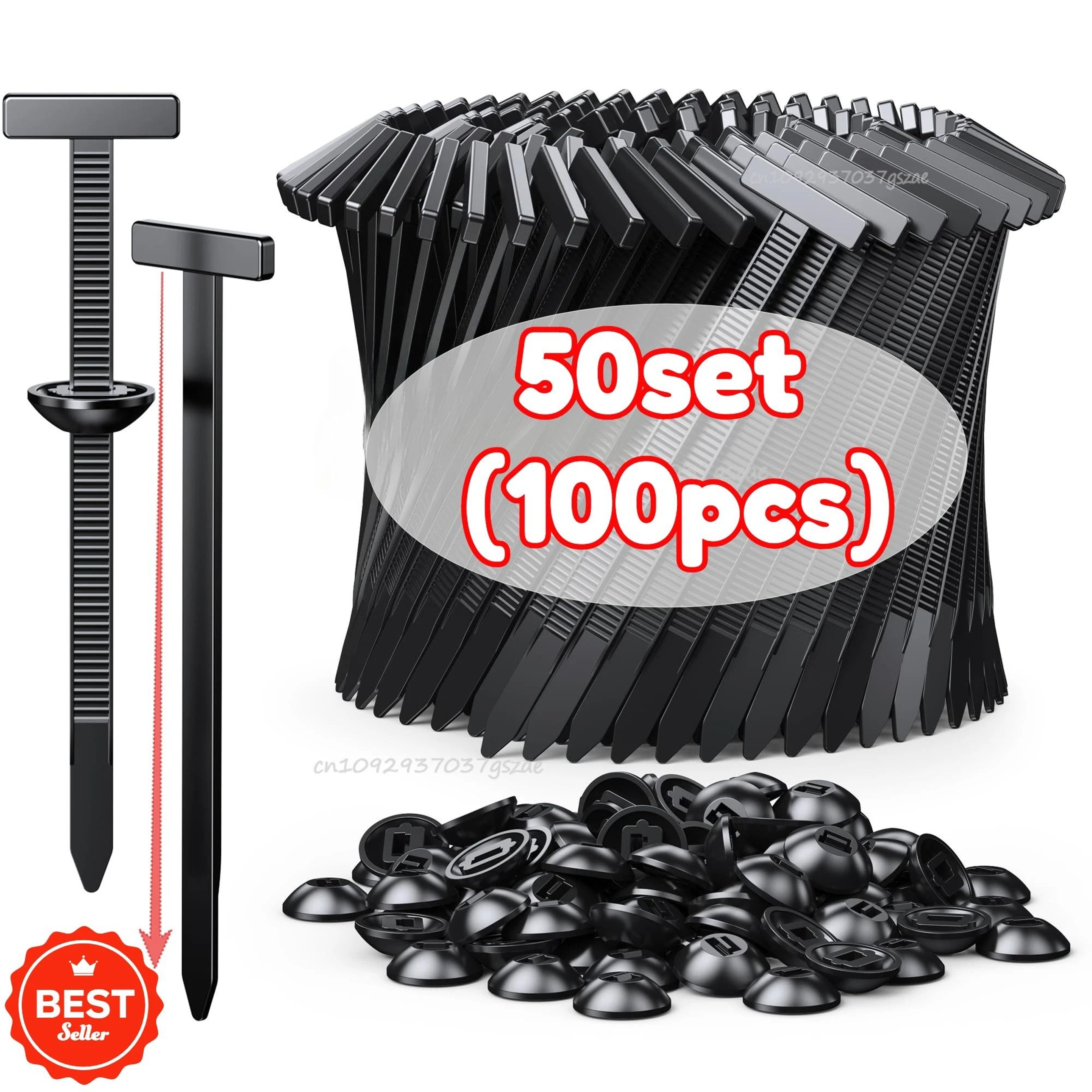 Nylon Cable Tie Mount Buckle With Nail Fixed Clip For Car Fender Lining And Outdoor Gear 5