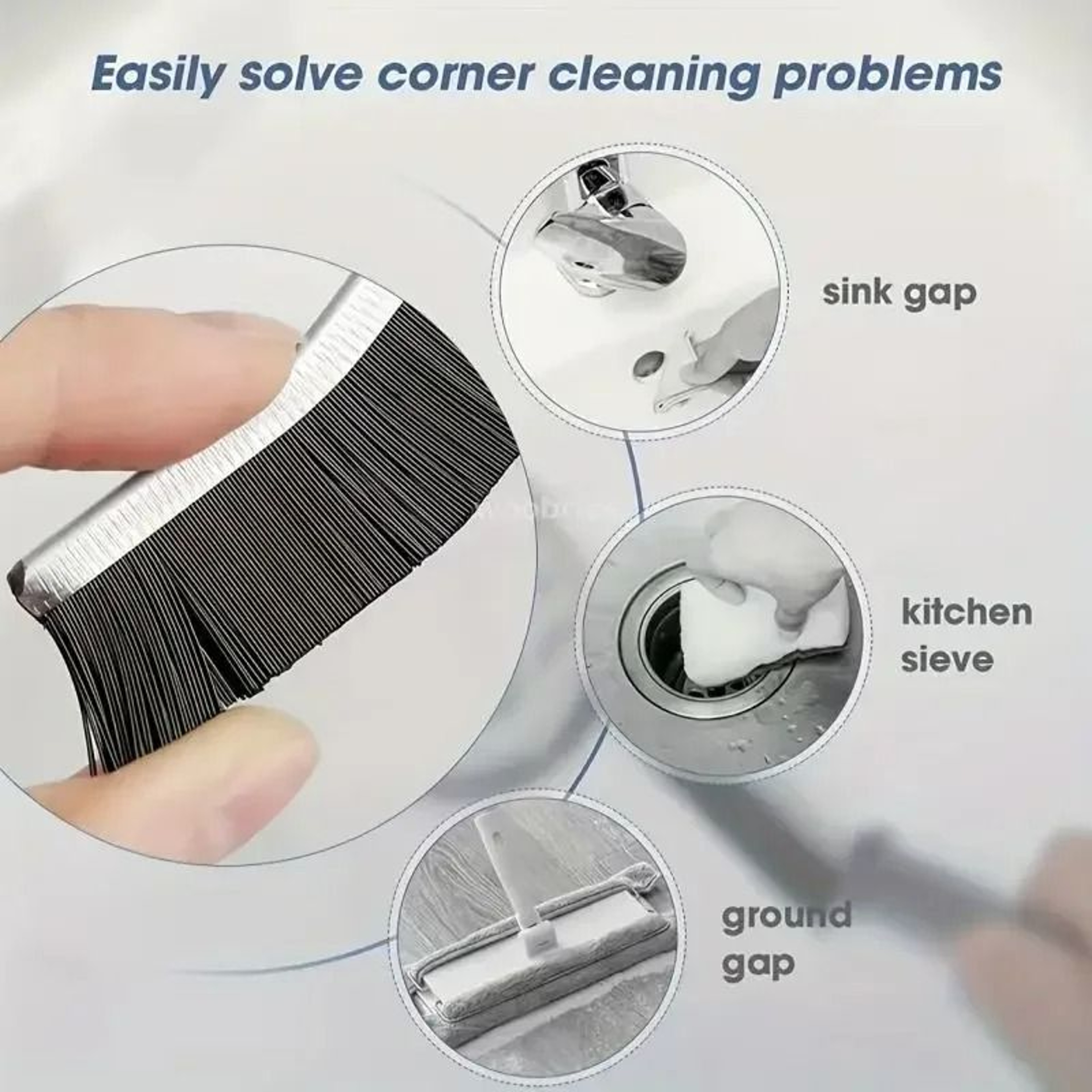 Crevice Cleaning Brush Gap Cleaning Brush For Tile Grout And Window Tracks 9