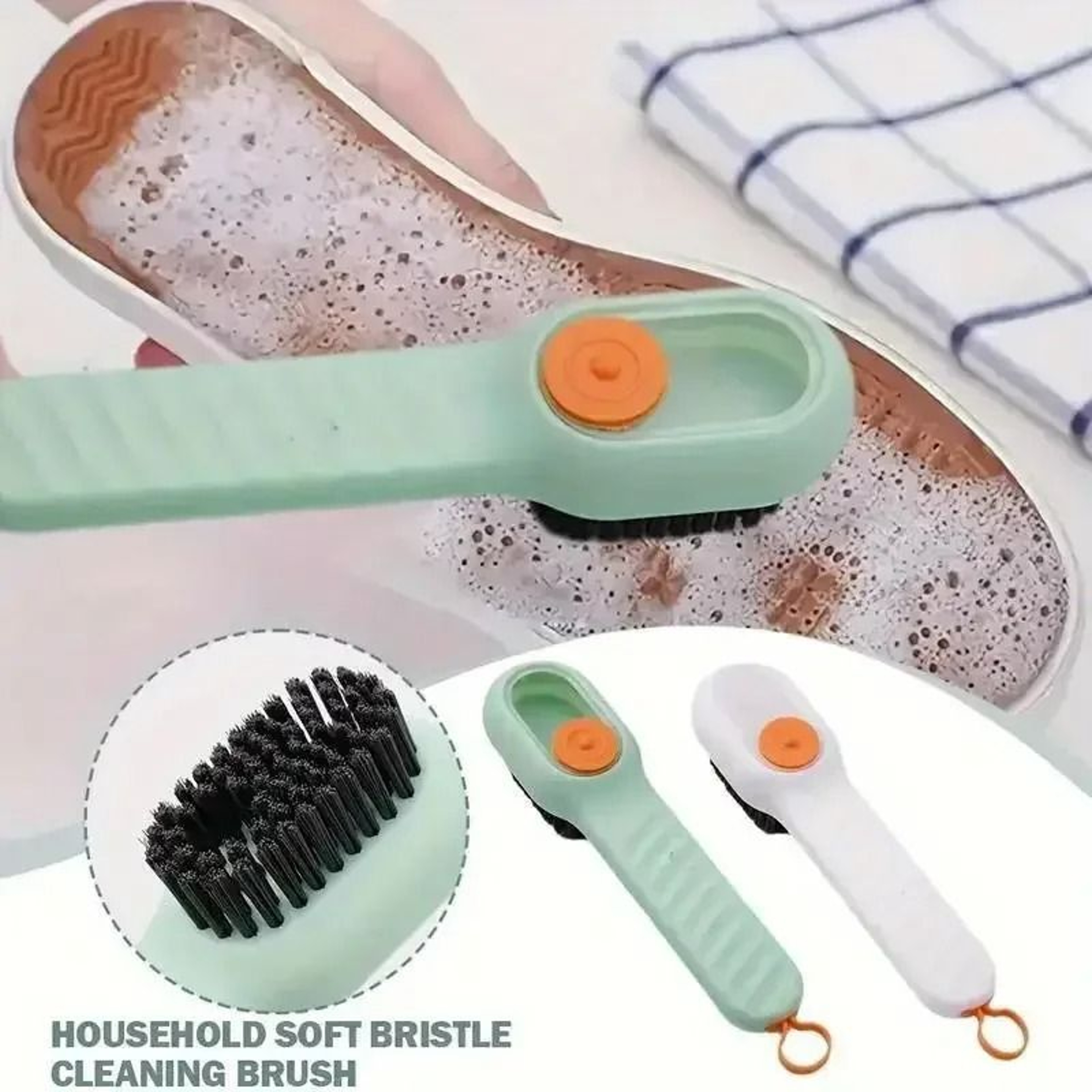 Multi Function Shoe Cleaning Brush Soft Bristle Hand Pressure Spot Scrub Brush 10