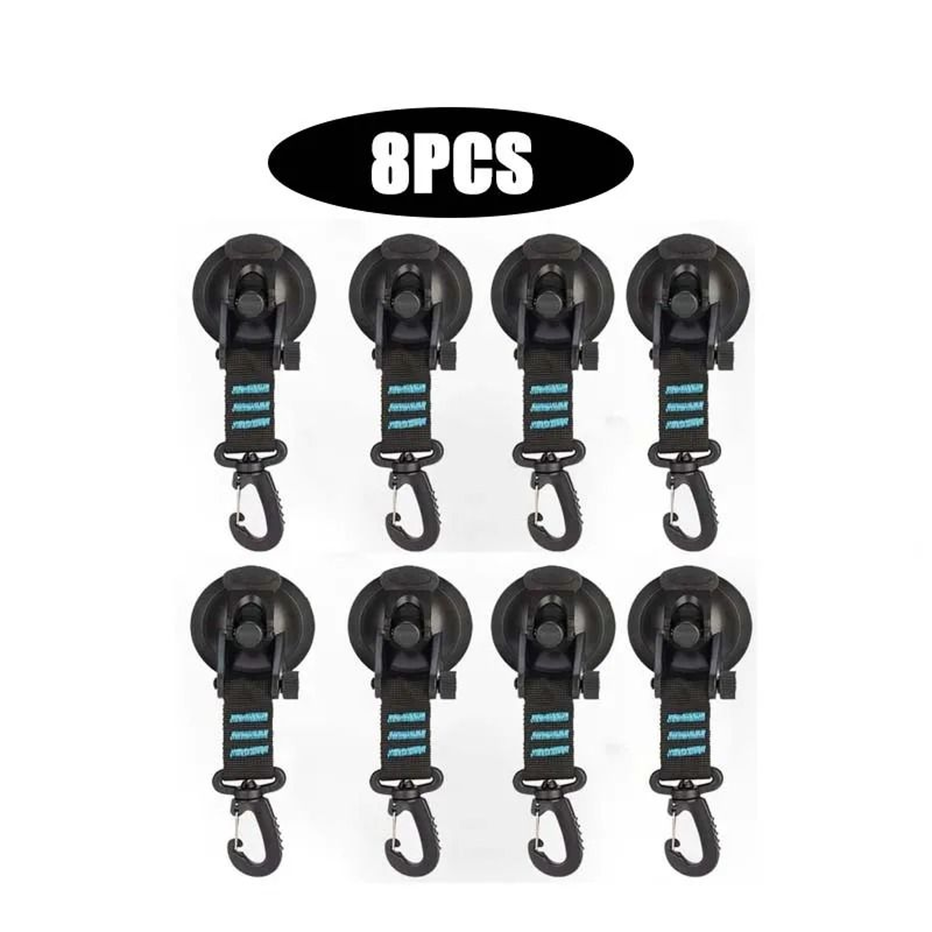 Suction Cup Anchor Hooks Car Awning Suction Anchors Camping Tarp Tie Down Set 18